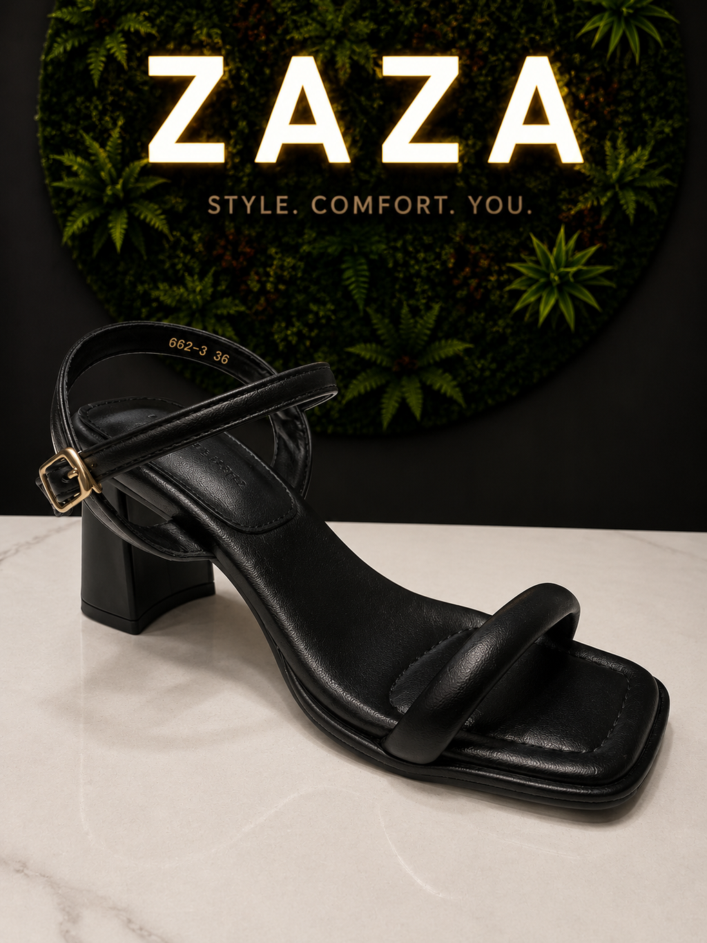 ZAZA Monica Block Heel Sandal