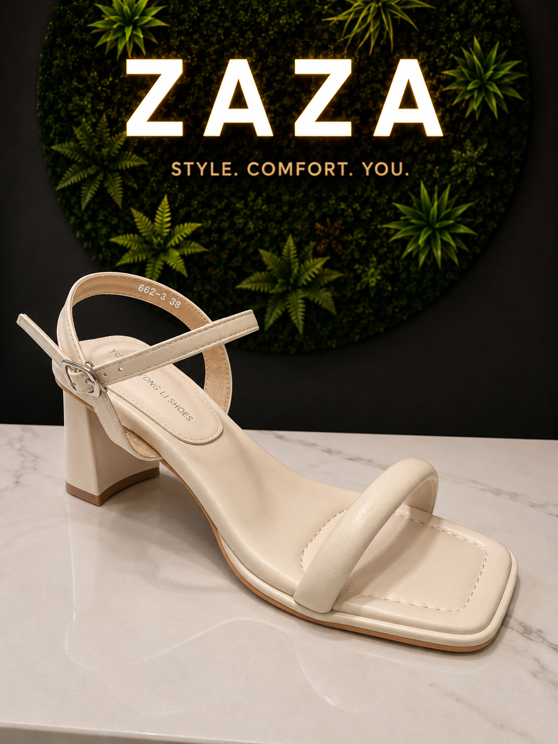 ZAZA Monica Block Heel Sandal