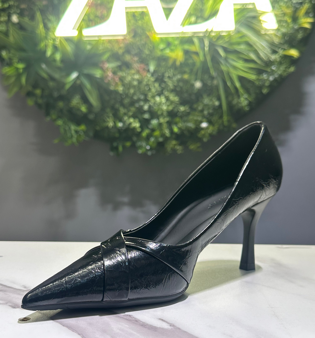 ZAZA Jade Pointed Heel – Off-White, Burgundy & Black