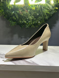 ZAZA Luna Classic Pointed Heel – Beige & Black