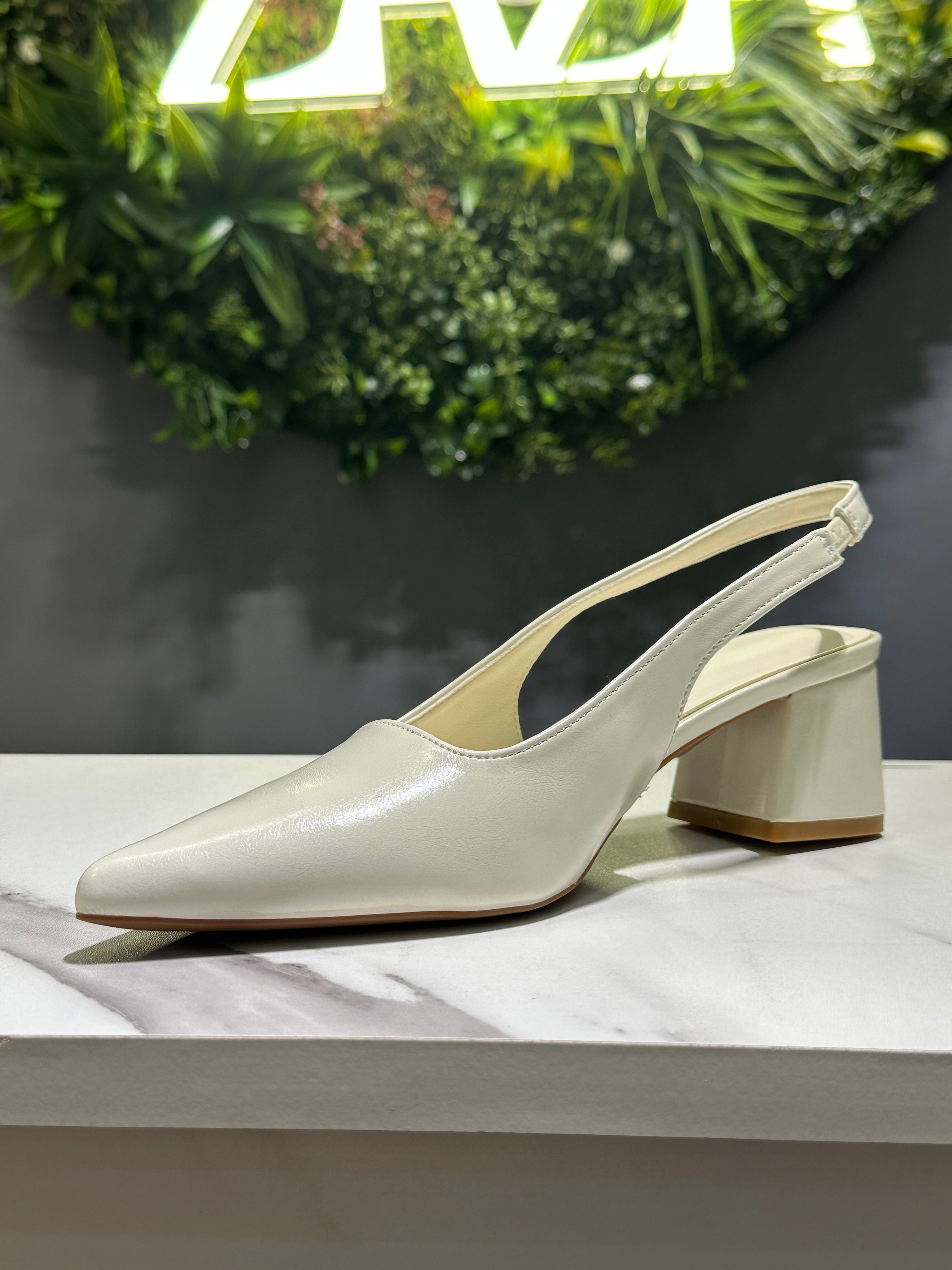 ZAZA Milano – Slingback Block Heel Pumps