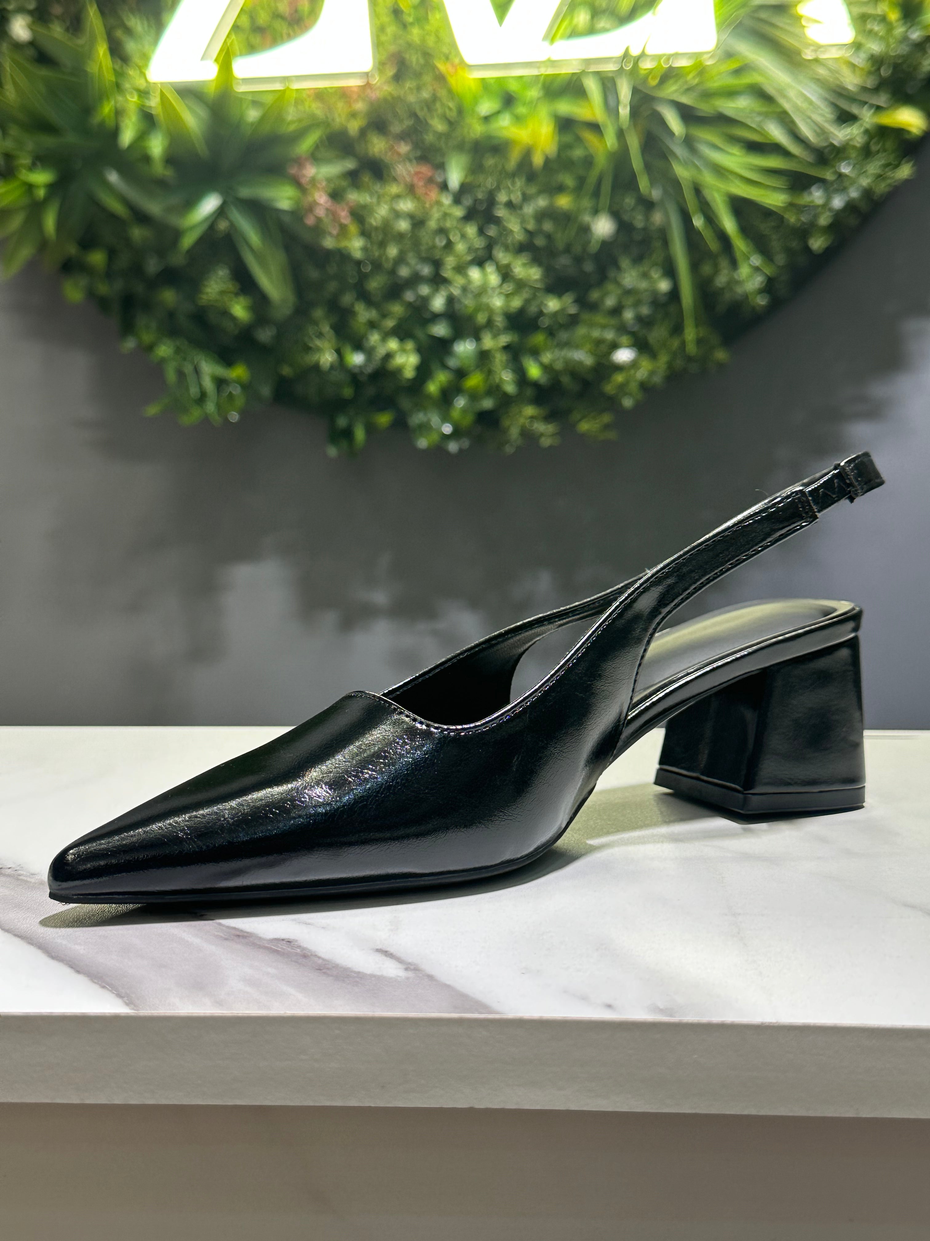 ZAZA Milano – Slingback Block Heel Pumps