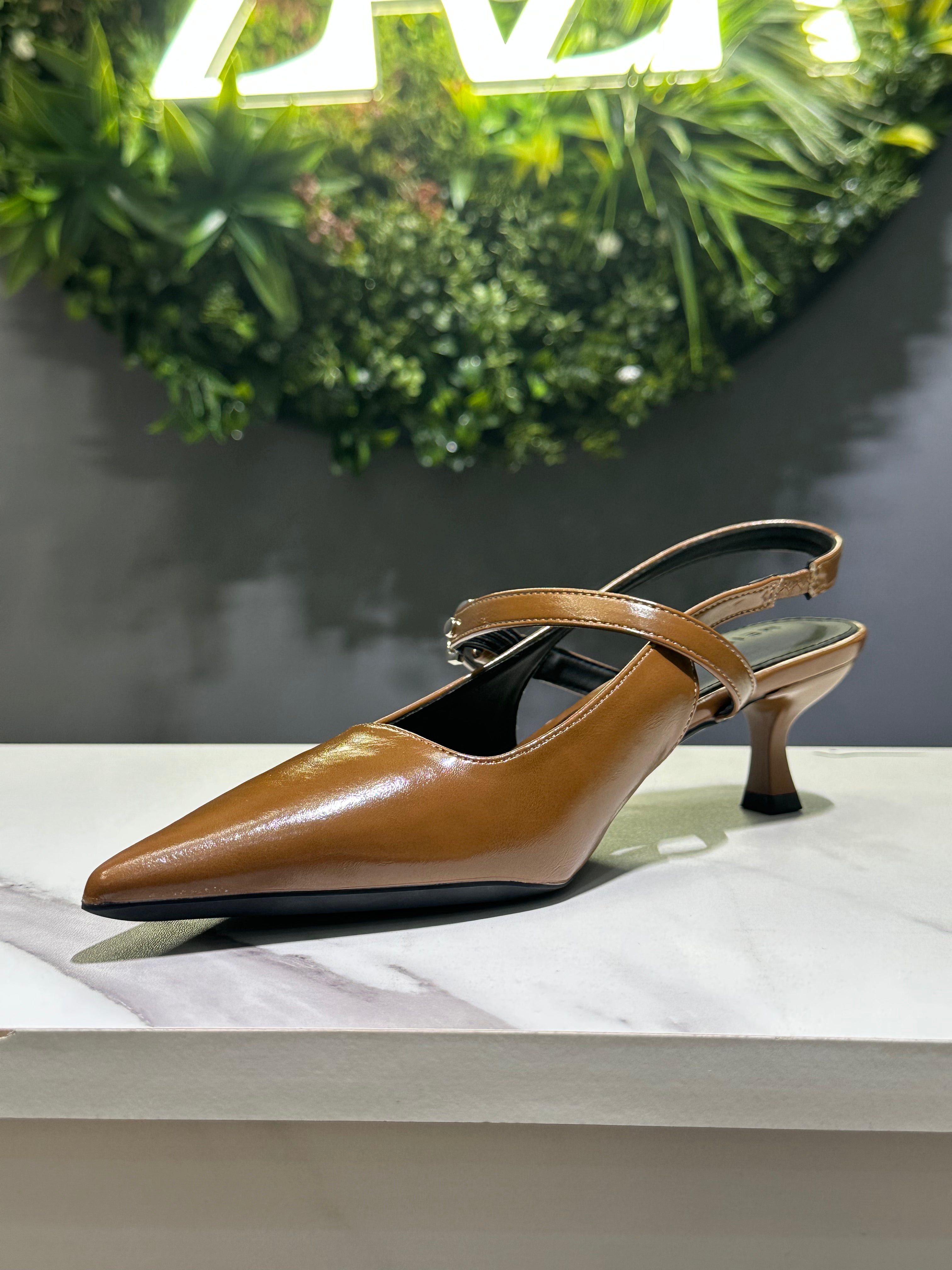 ZAZA Isabella – Double Strap Slingback Heels