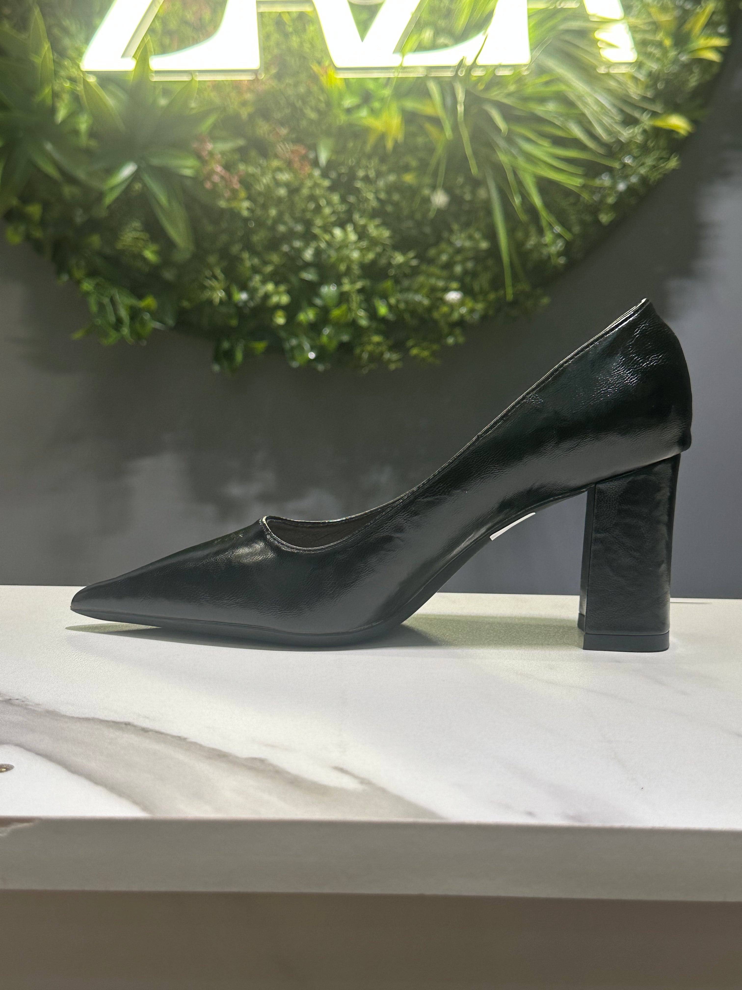 ZAZA Camilla – Structured Block Heel Pumps