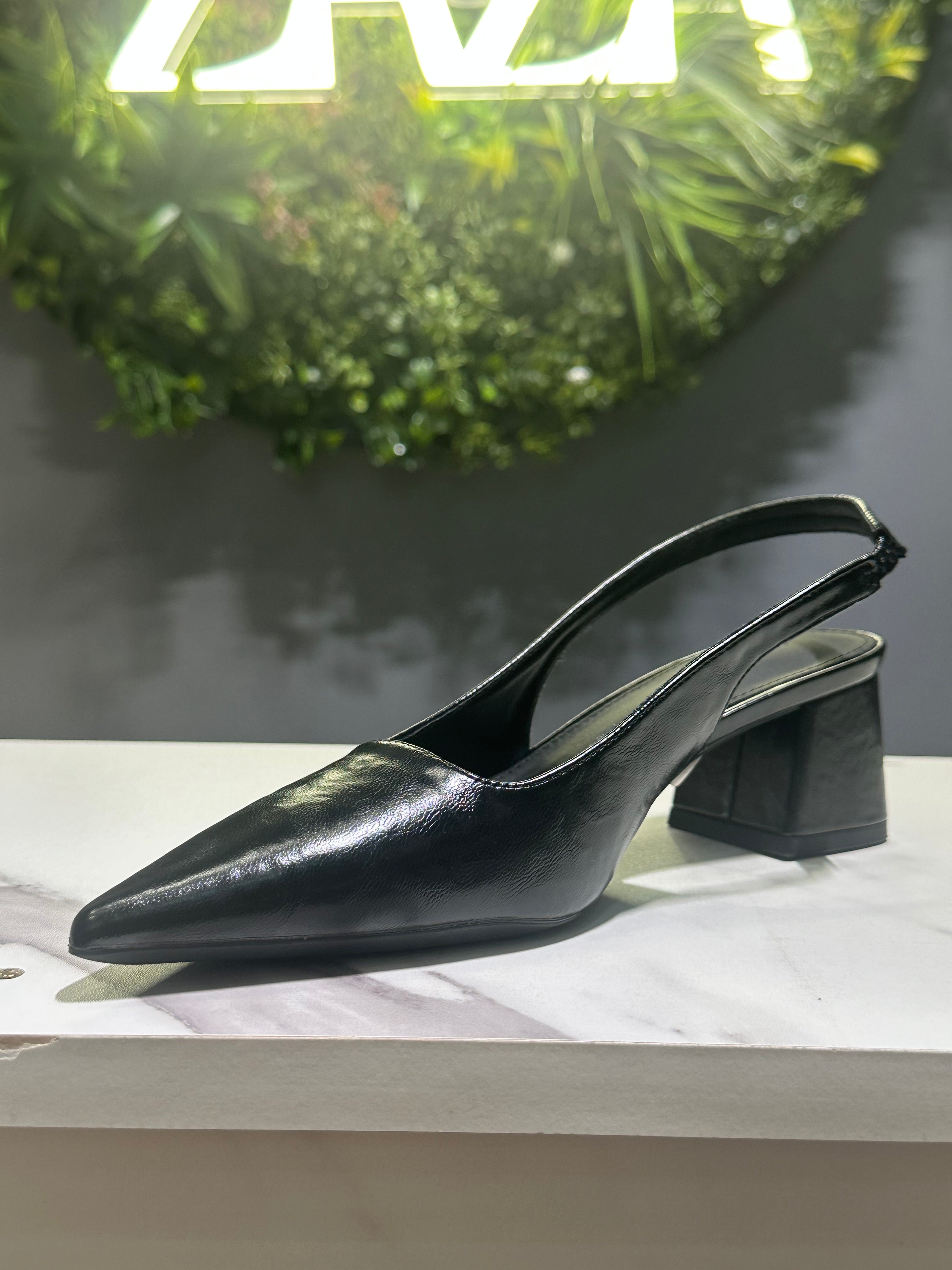 ZAZA Lucia – Elegant Slingback Block Heels