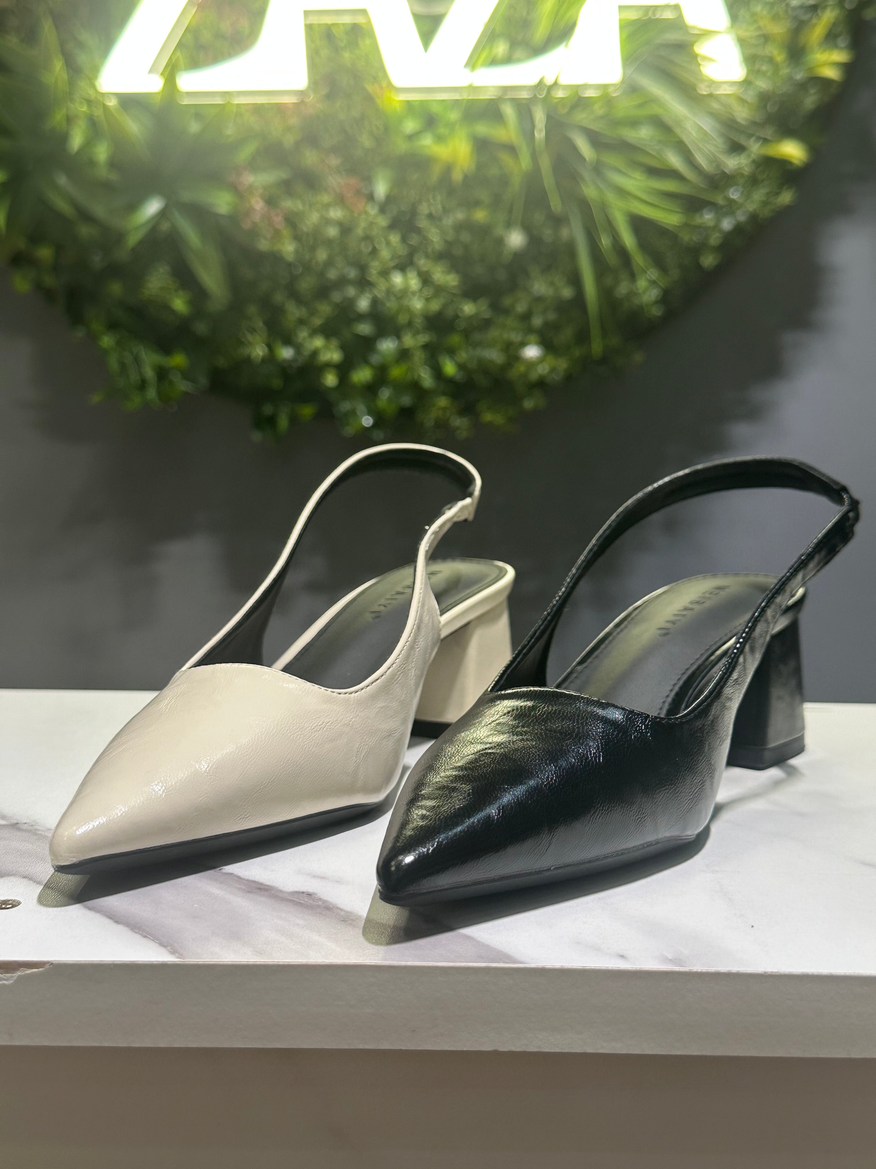 ZAZA Lucia – Elegant Slingback Block Heels
