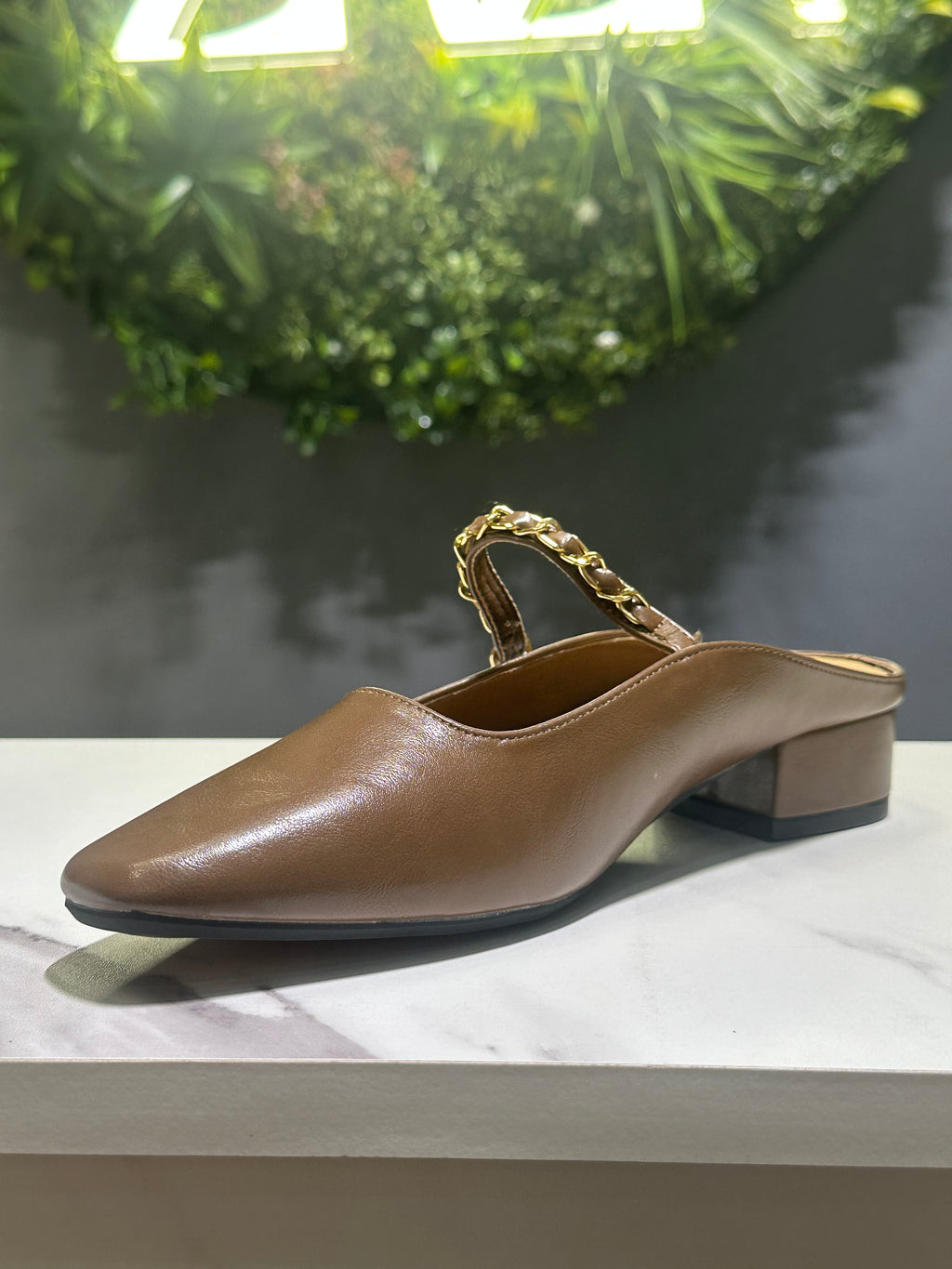 ZAZA Noelle – Chain Detail Slingback Heels