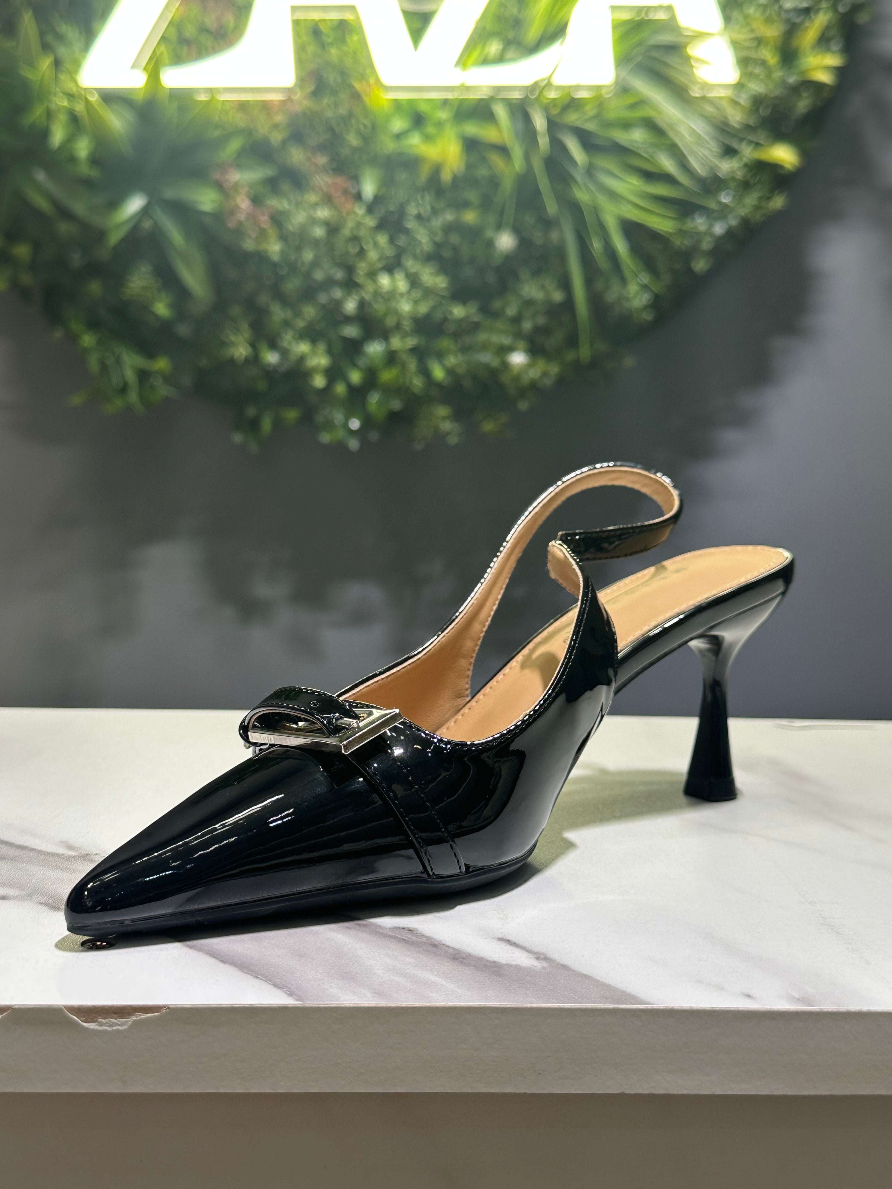 ZAZA Vivienne – Buckle Detail Slingback Heels