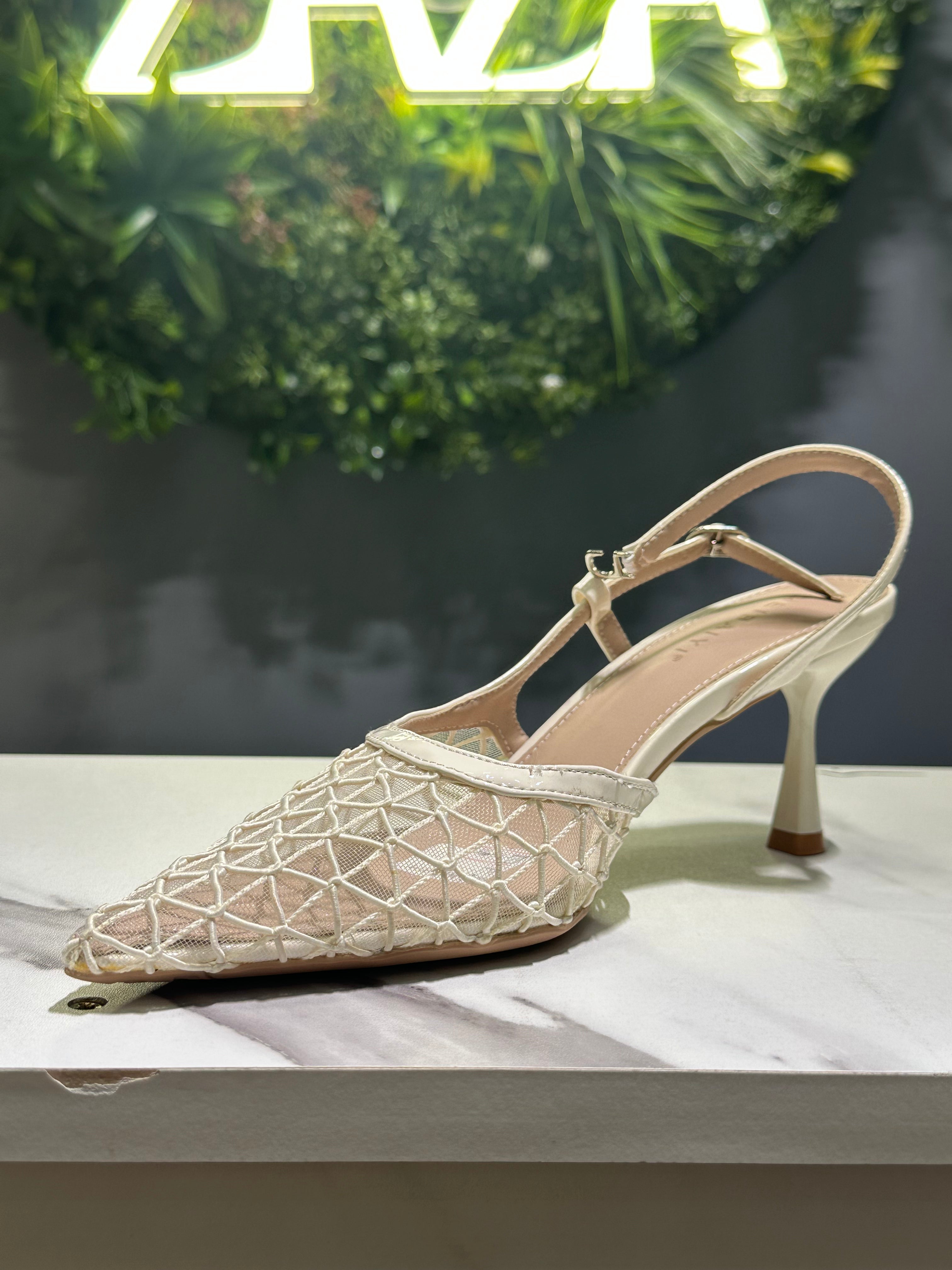 ZAZA Elara – Mesh Slingback Heels