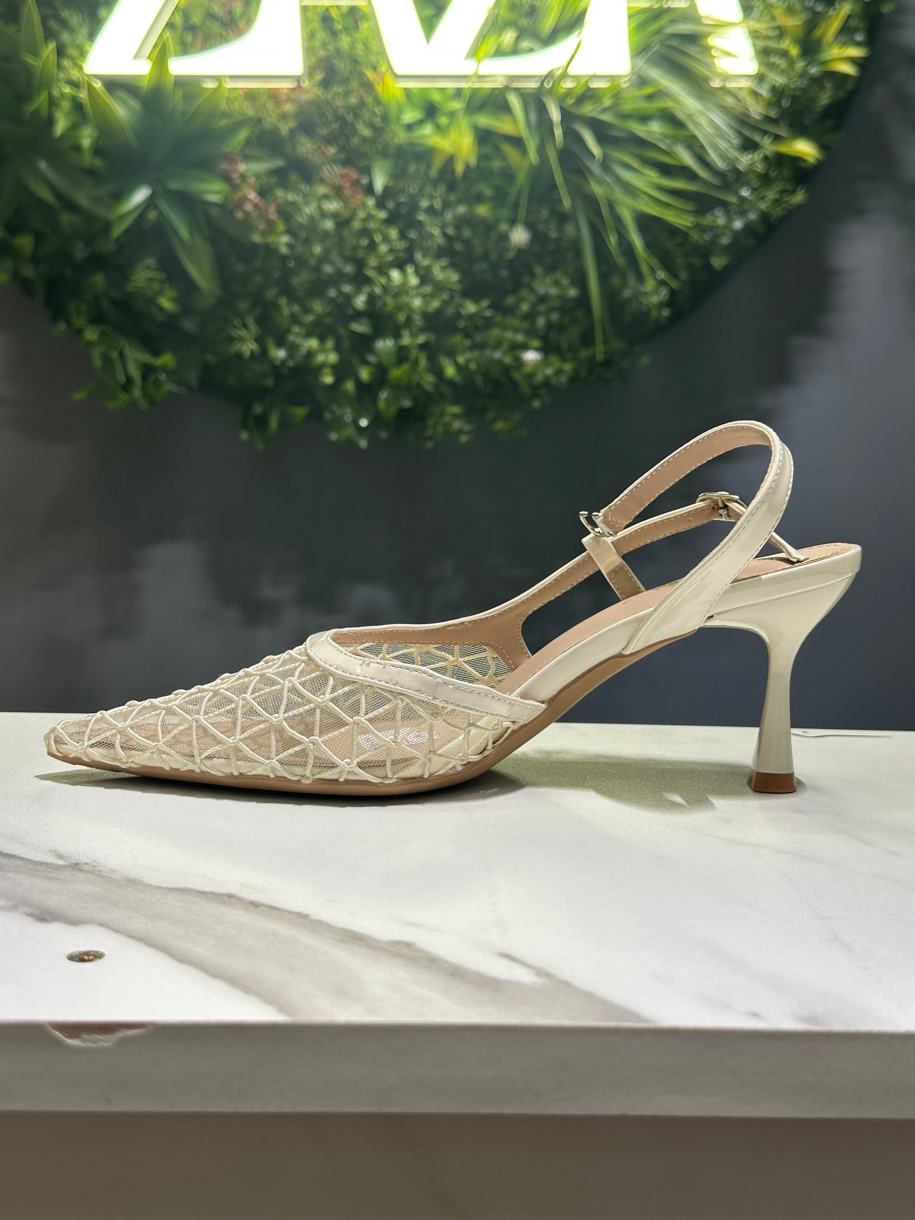 ZAZA Elara – Mesh Slingback Heels
