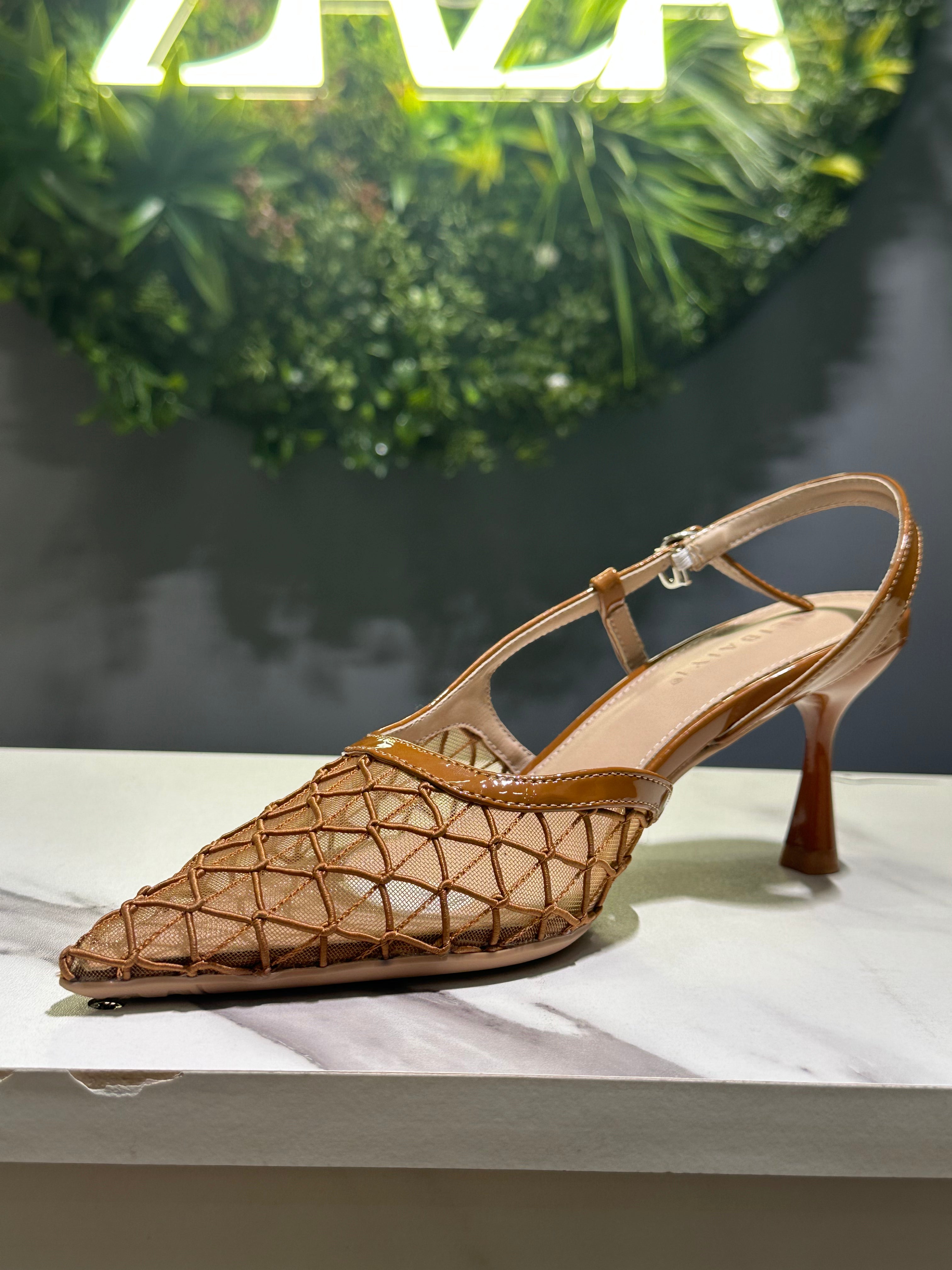 ZAZA Elara – Mesh Slingback Heels