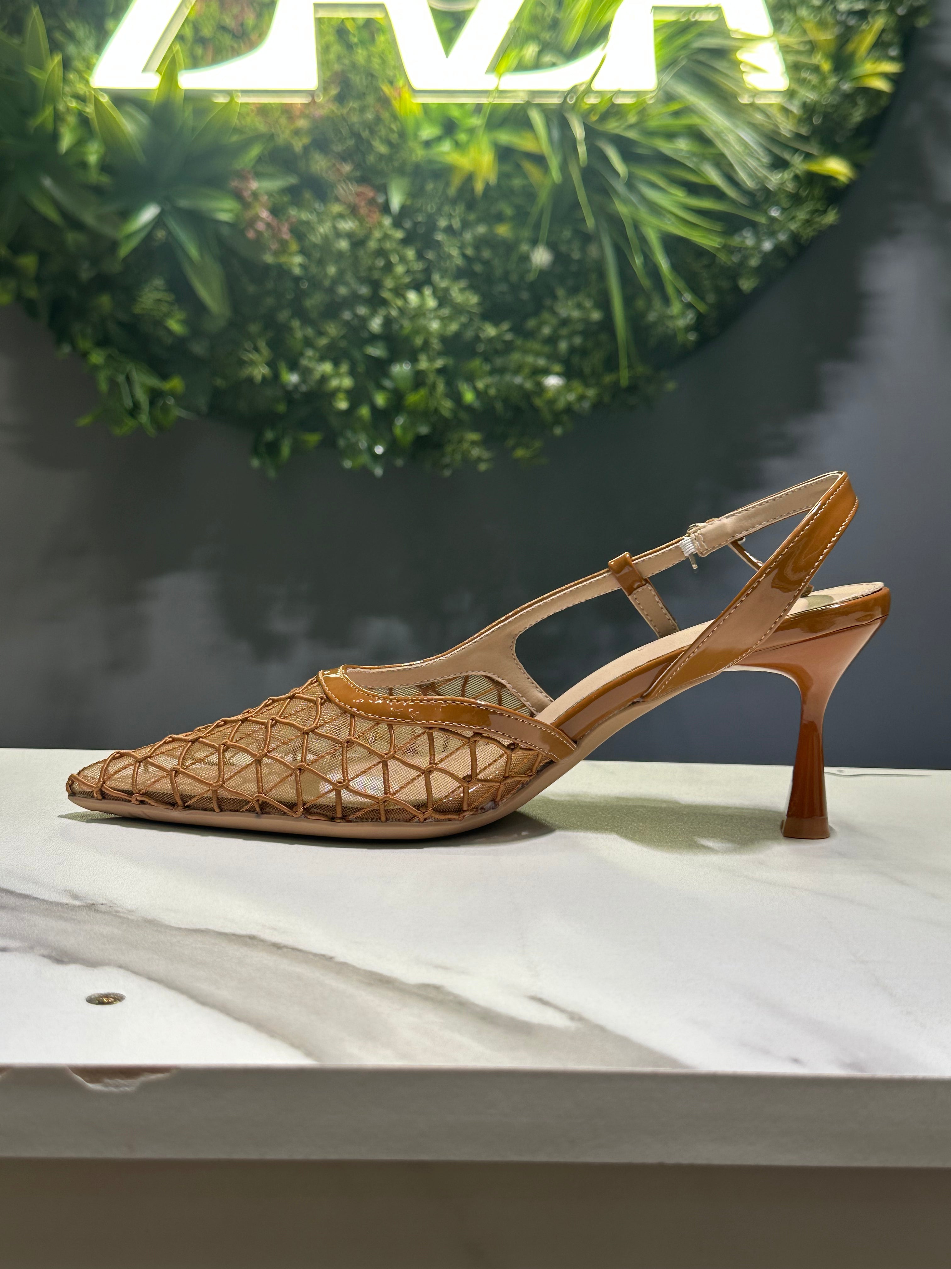 ZAZA Elara – Mesh Slingback Heels