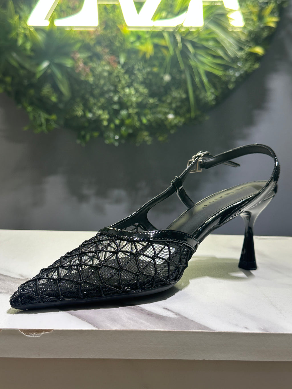 ZAZA Elara – Mesh Slingback Heels