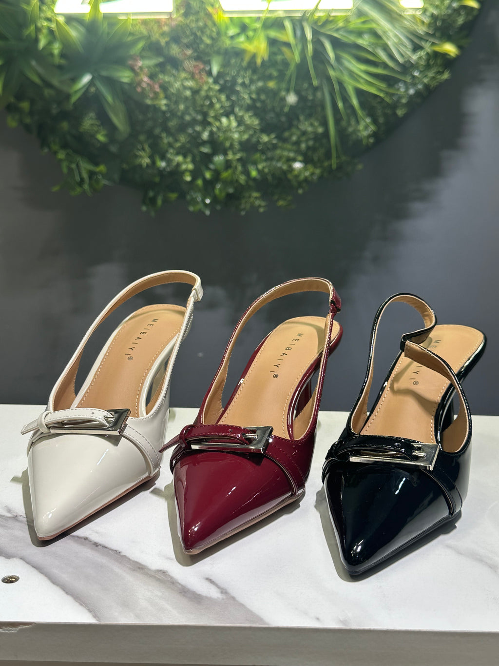 ZAZA Vivienne – Buckle Detail Slingback Heels