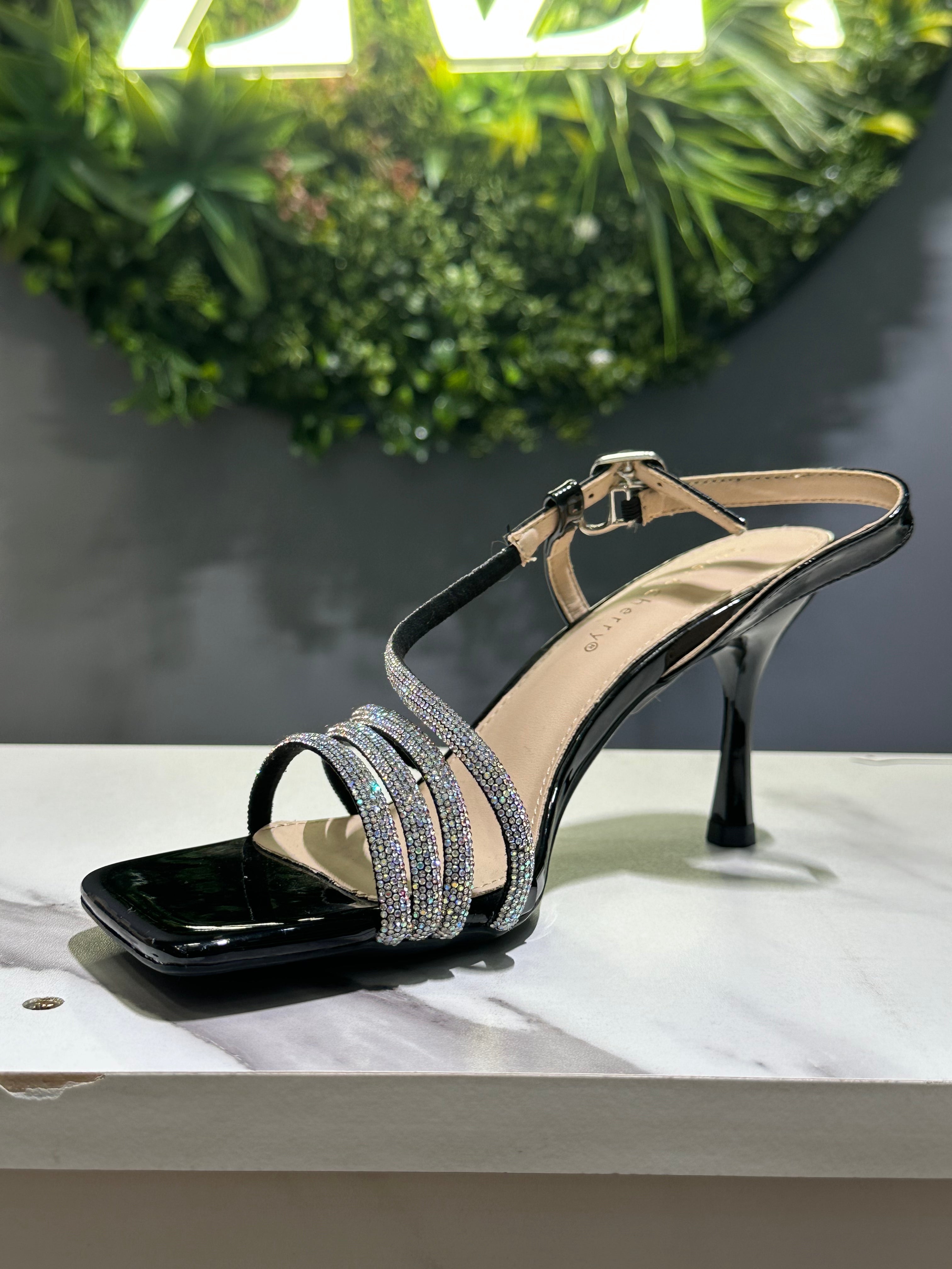 ZAZA Aurora – Crystal Strap Evening Heels