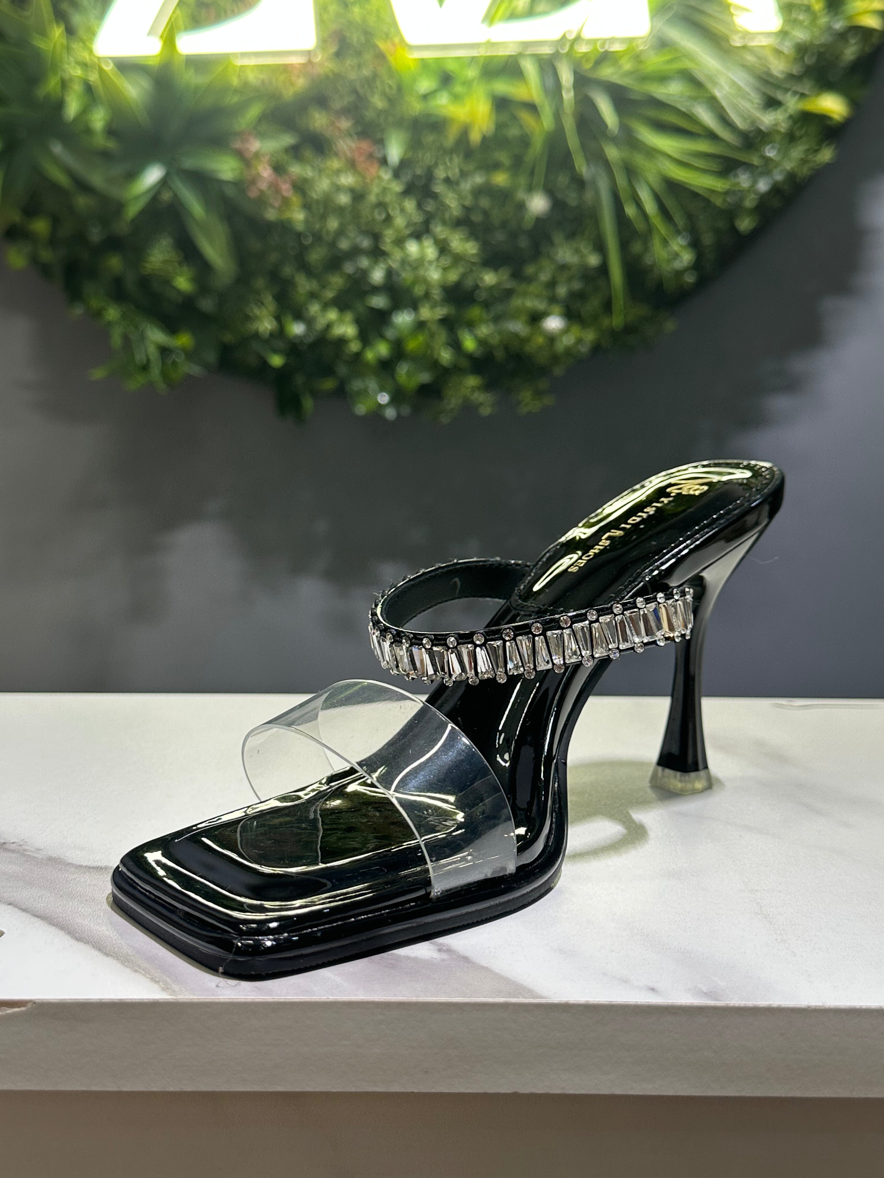 ZAZA Mirage – Crystal Clear Strap Heels