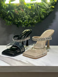 ZAZA Mirage – Crystal Clear Strap Heels