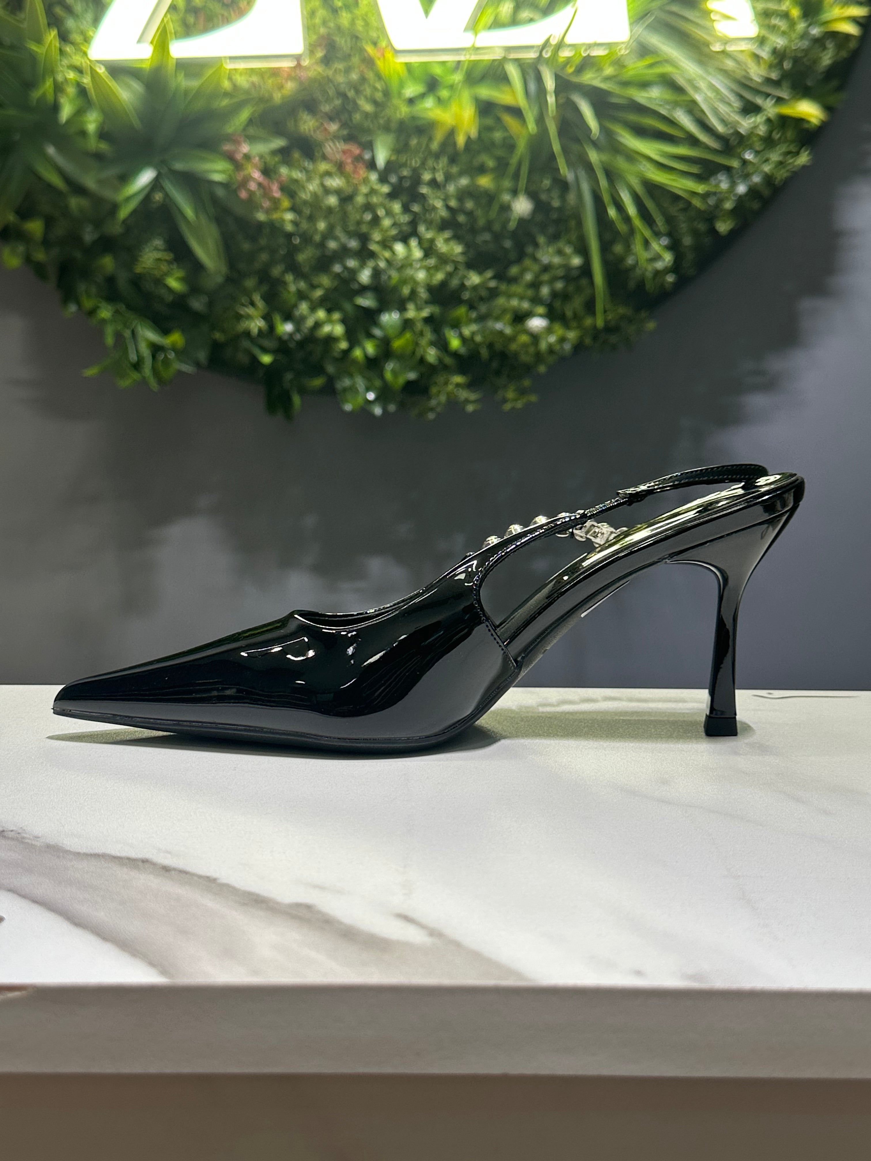 ZAZA Verona Luxe – Crystal Detail Slingback Heels