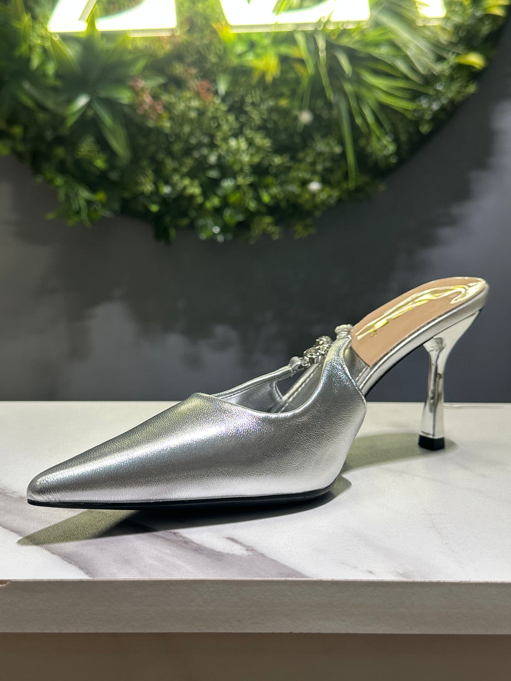 ZAZA Verona Luxe – Crystal Detail Slingback Heels