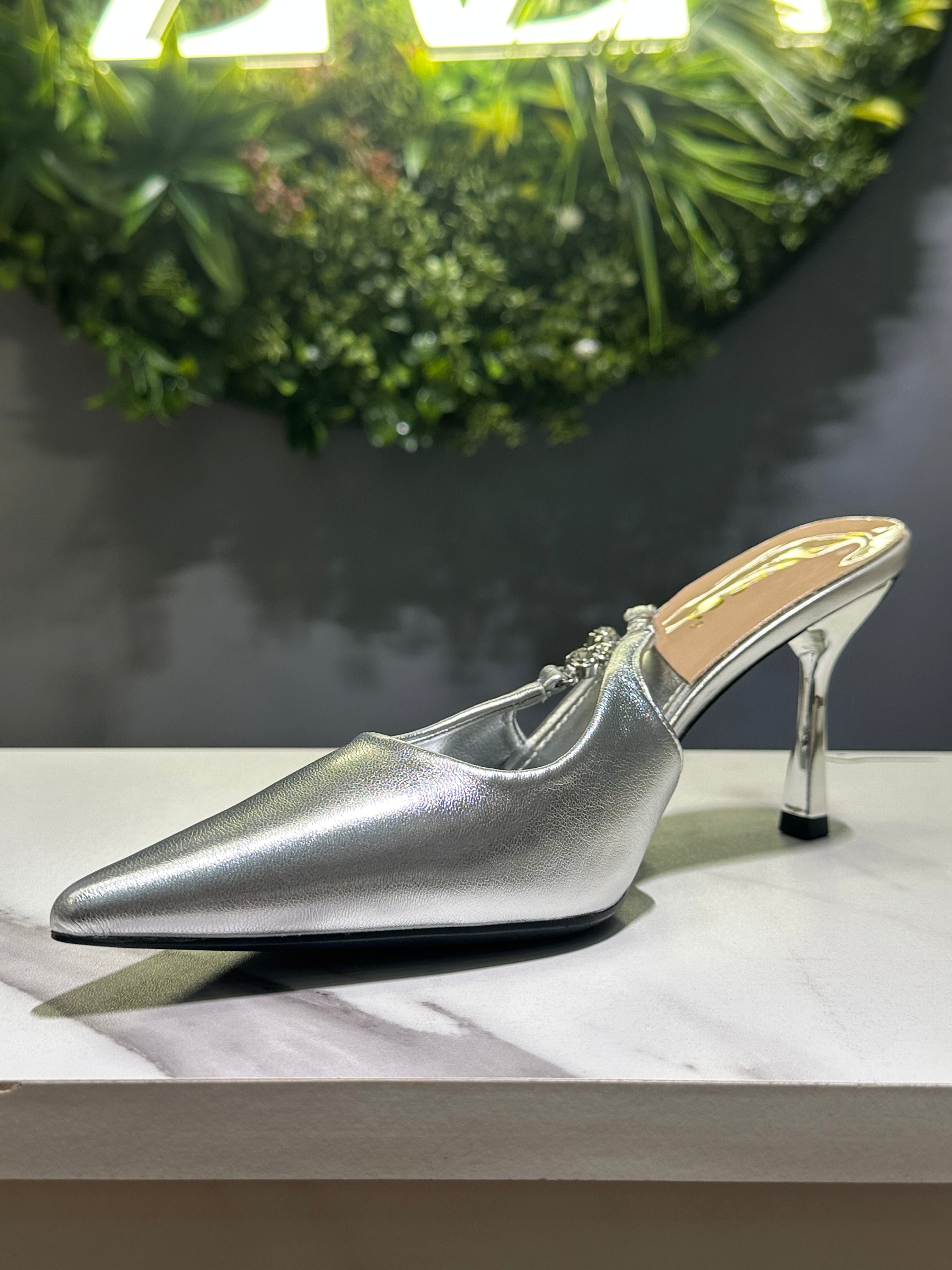 ZAZA Verona Luxe – Crystal Detail Slingback Heels