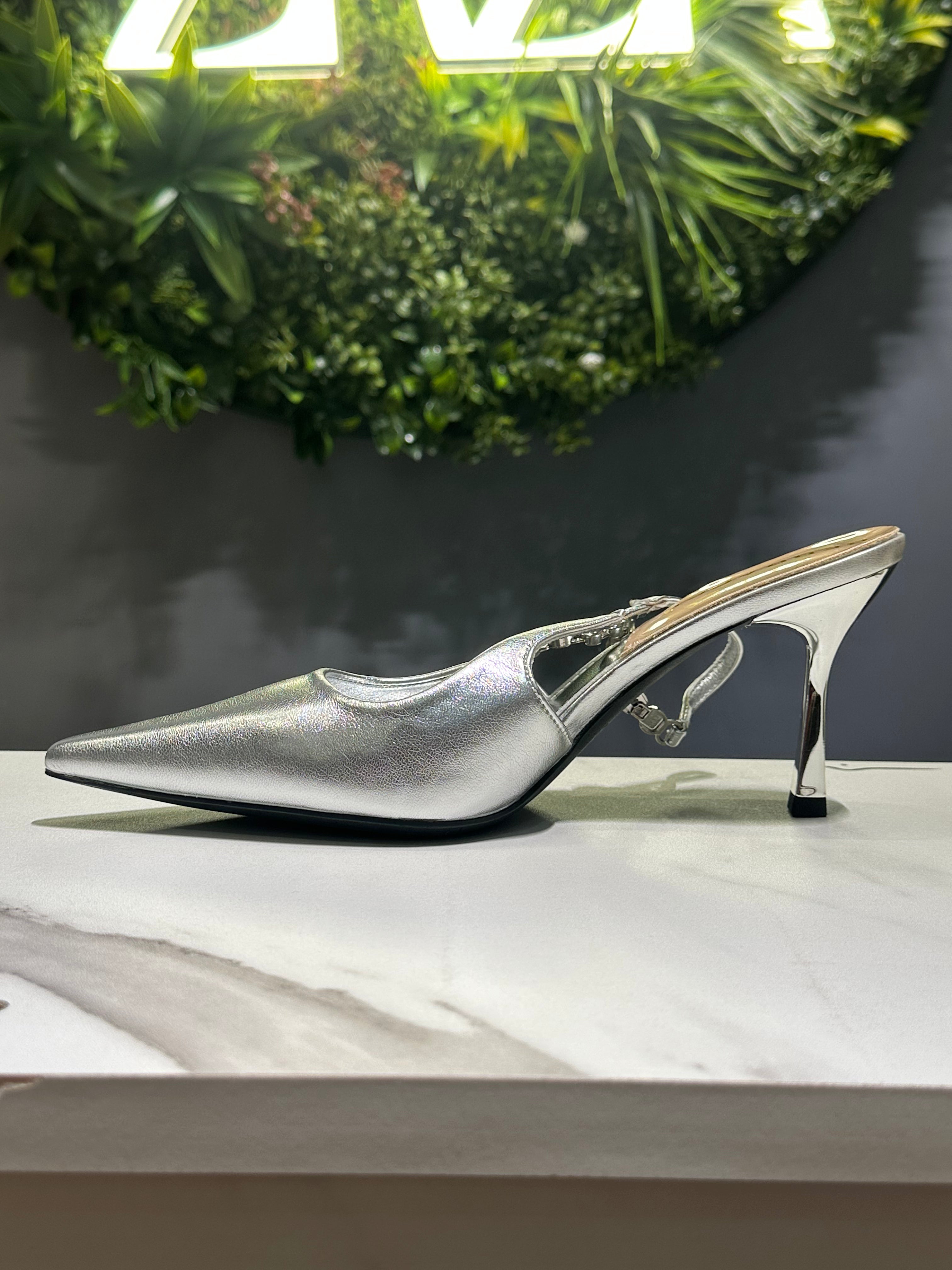 ZAZA Verona Luxe – Crystal Detail Slingback Heels