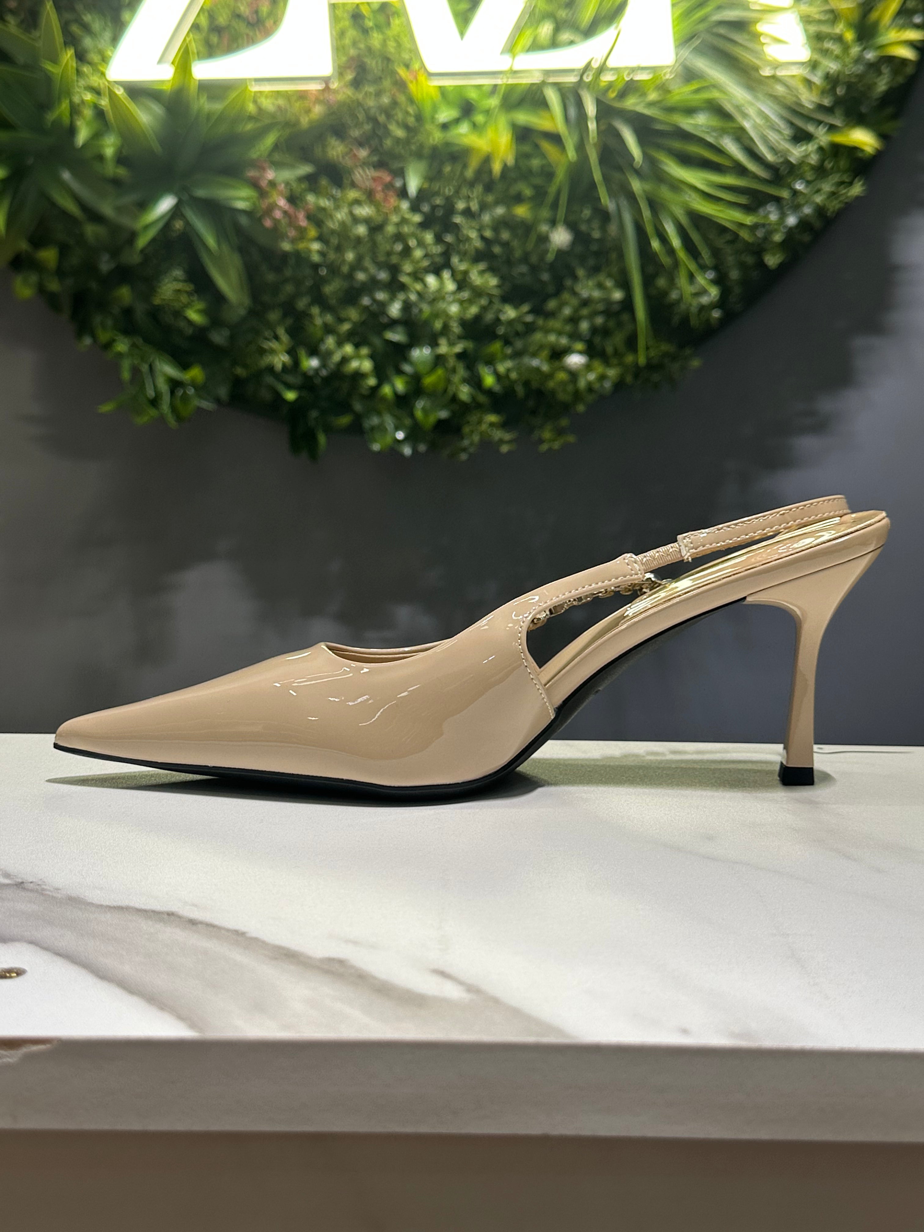 ZAZA Verona Luxe – Crystal Detail Slingback Heels