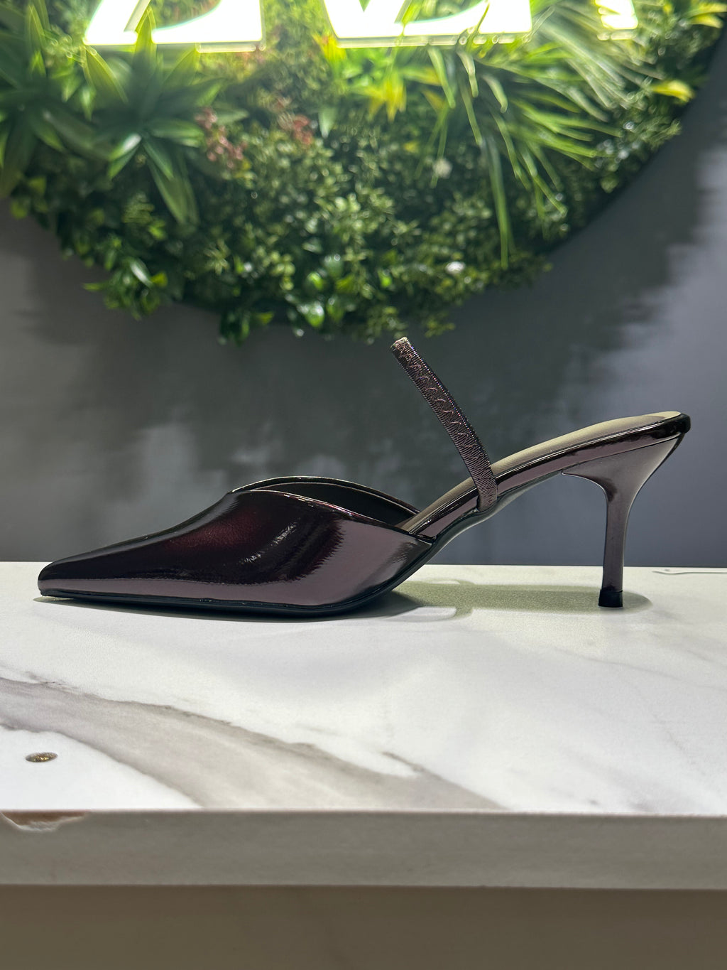 ZAZA Lucienne – Glossy Slingback Slim Heels