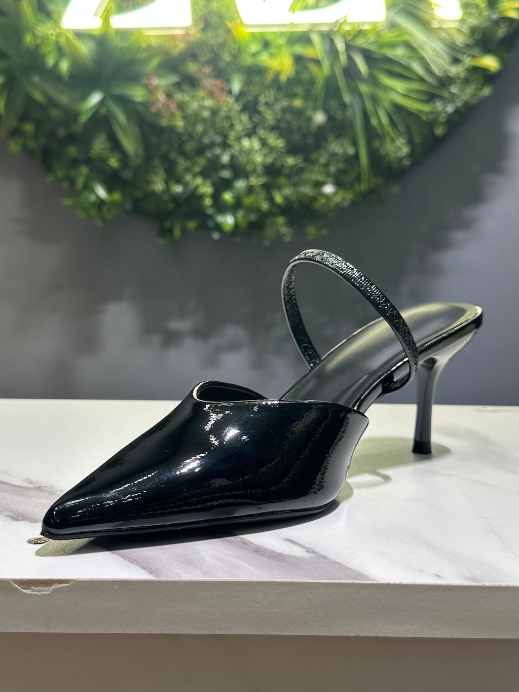 ZAZA Lucienne – Glossy Slingback Slim Heels