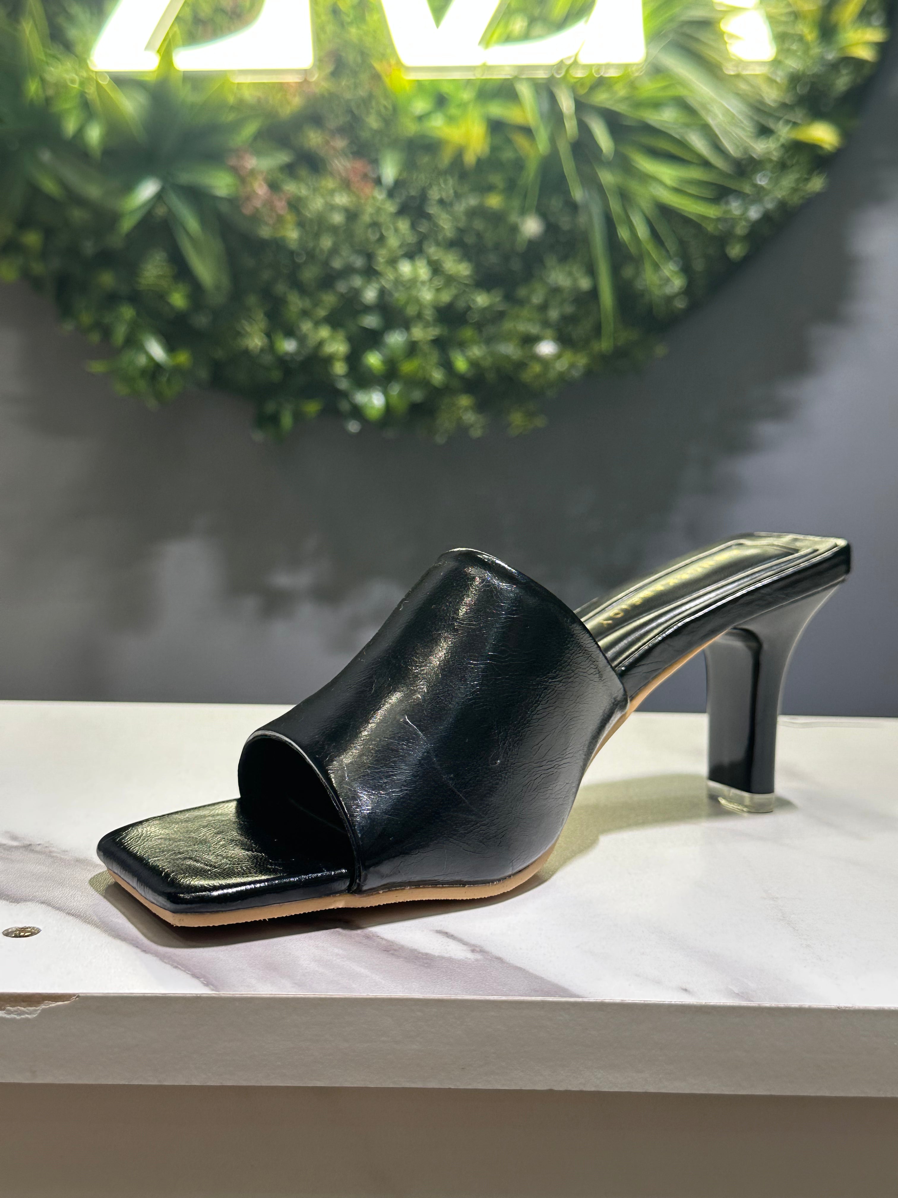 ZAZA Noa – Minimal Block Heel Mules