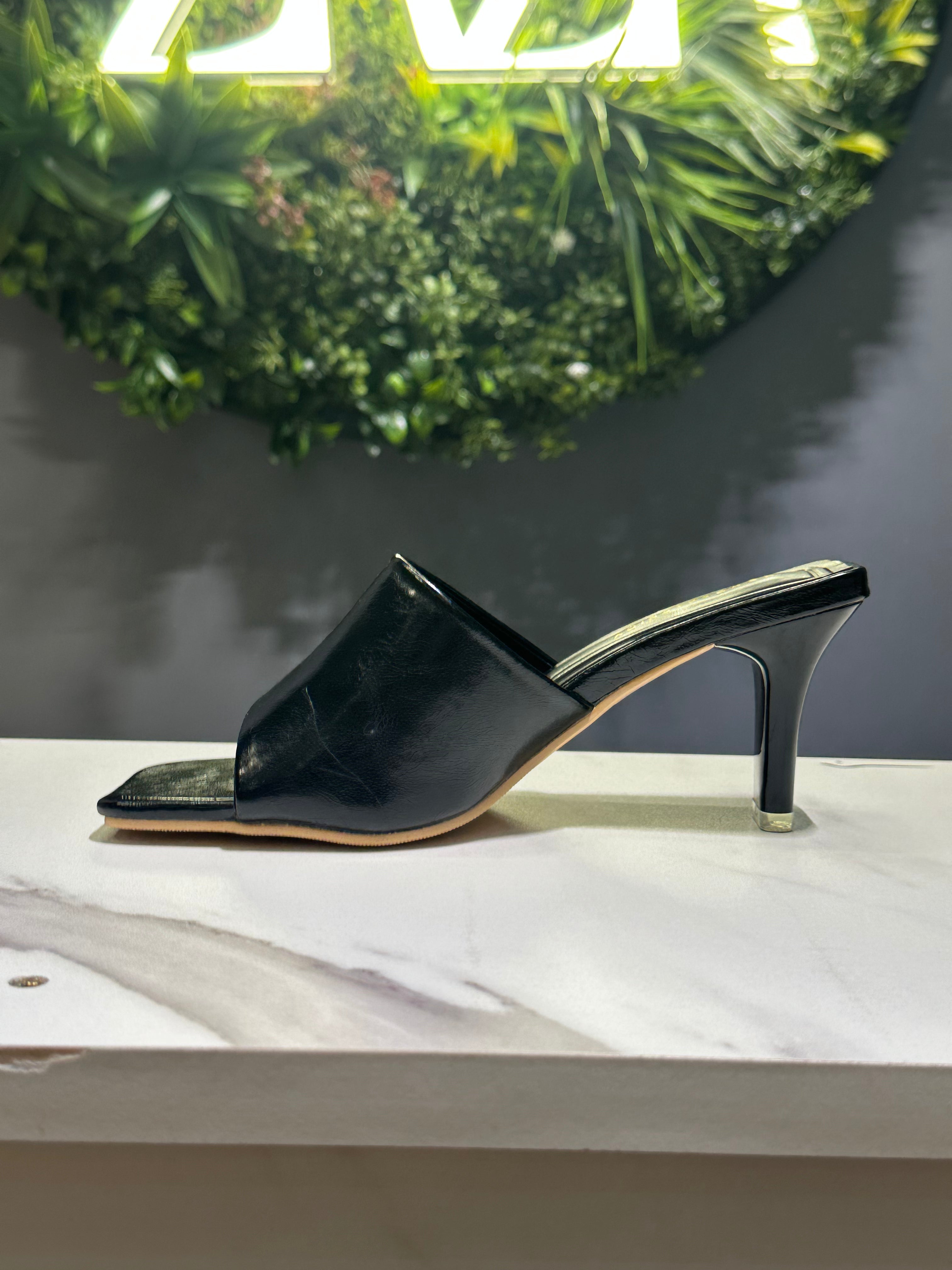 ZAZA Noa – Minimal Block Heel Mules