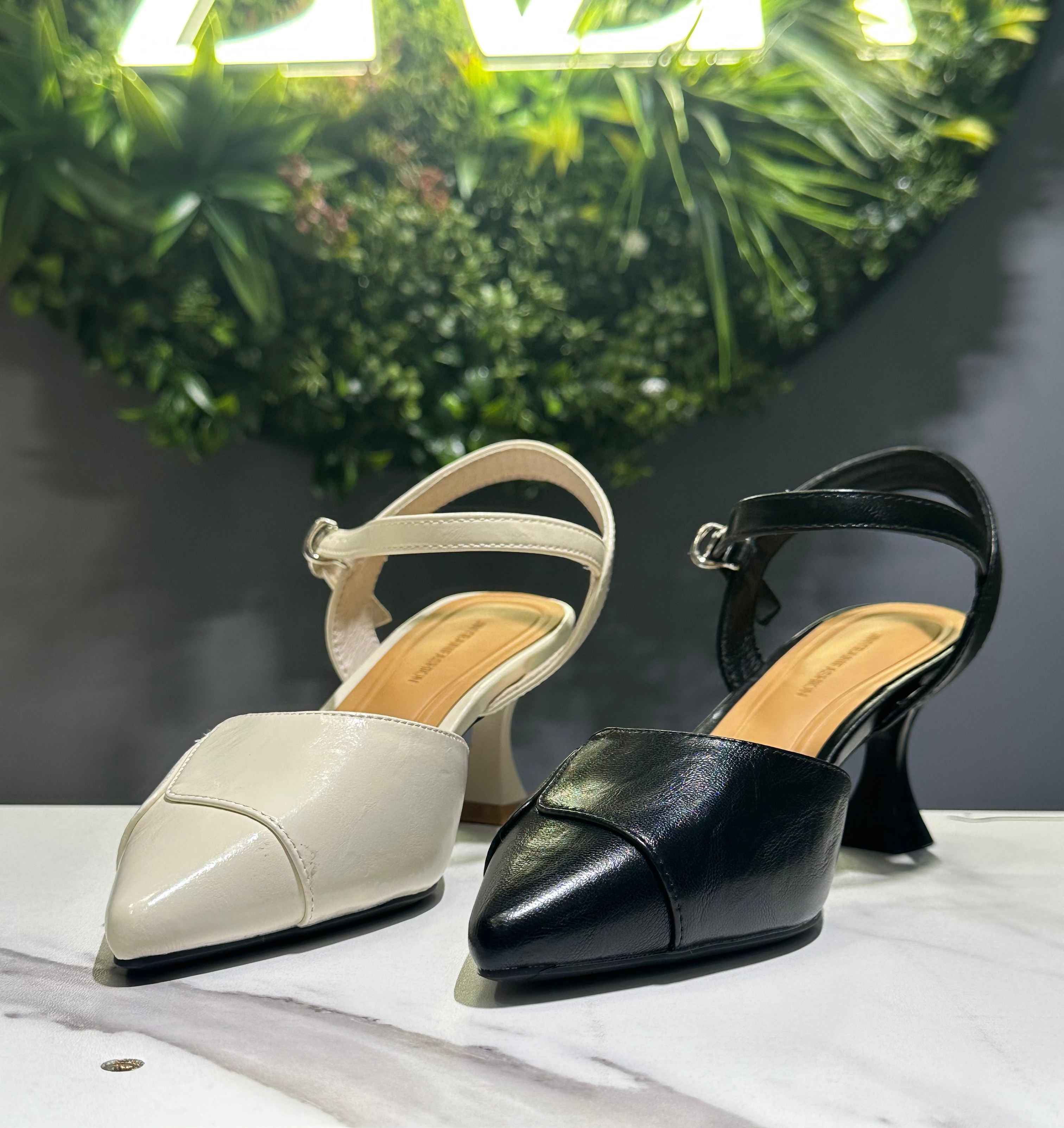 ZAZA Mireille – Double Strap Slingback Heels