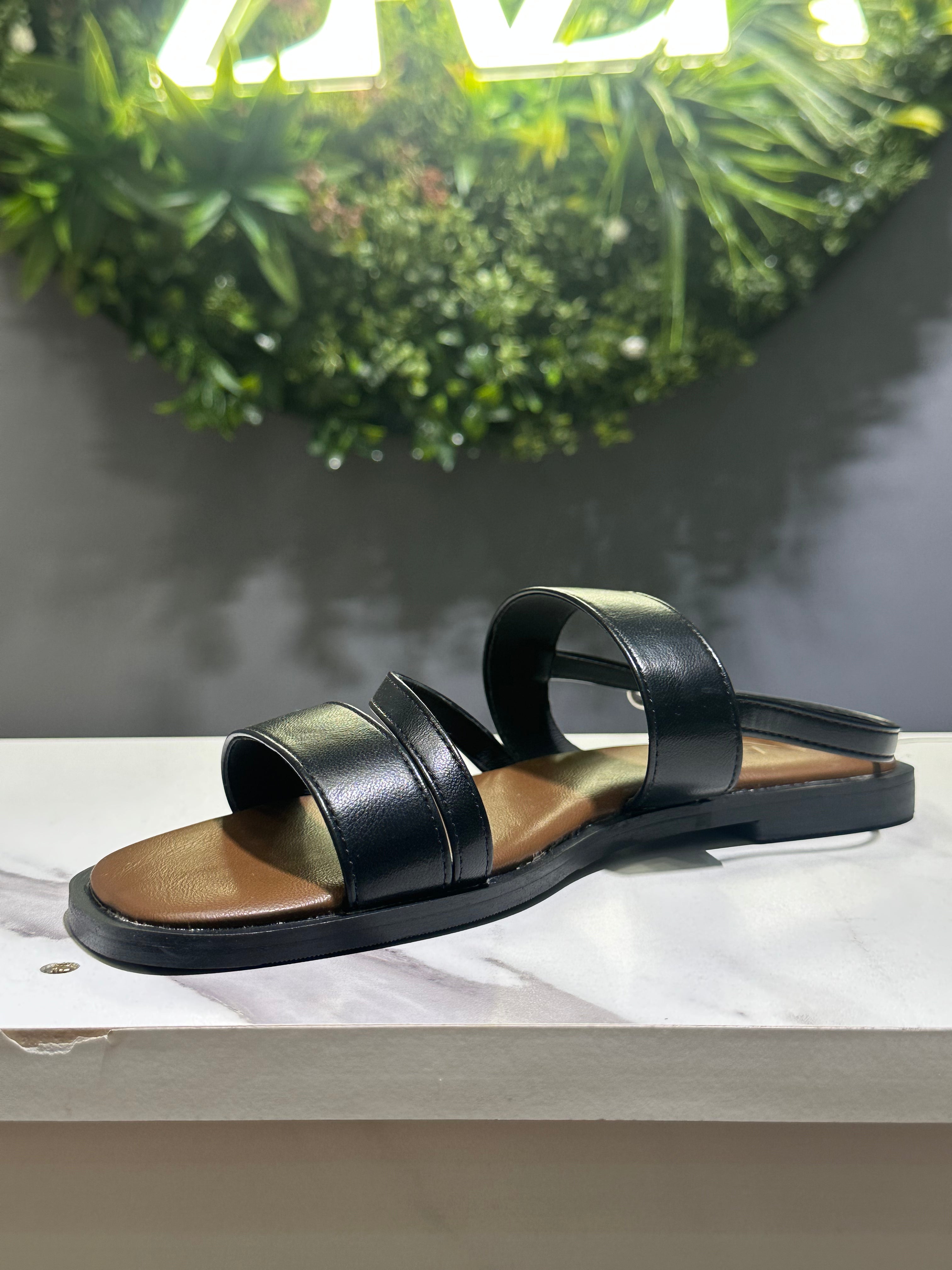 ZAZA Isla – Elegant Dual Strap Flat Sandals