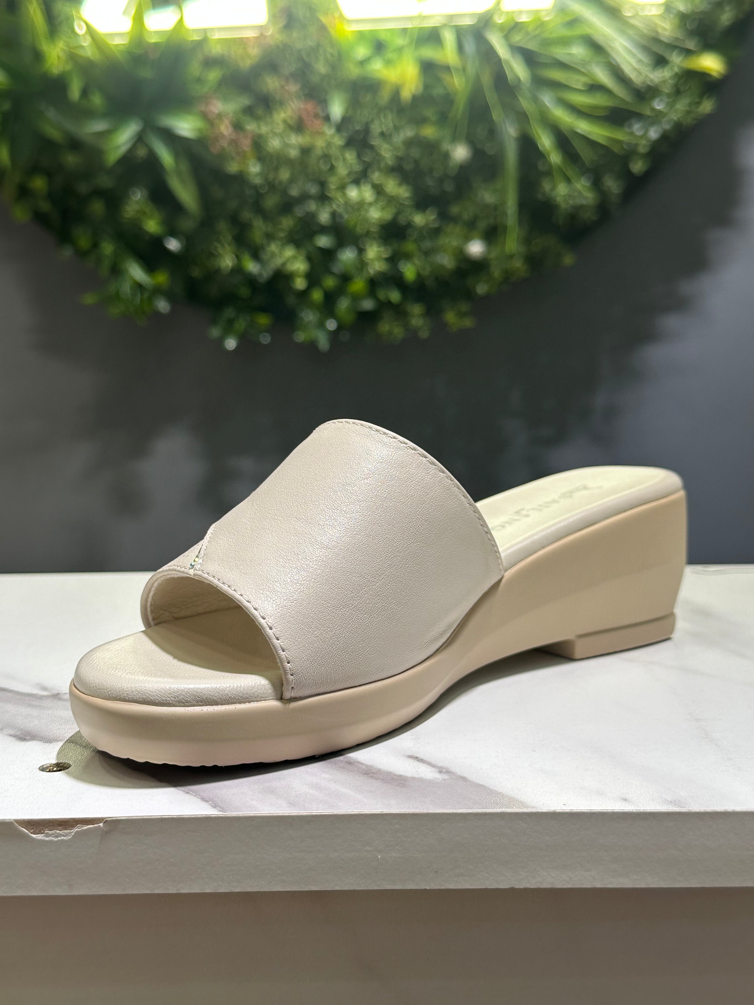 ZAZA Elena Wedge Slide – Women’s Elegant Comfort Sandal