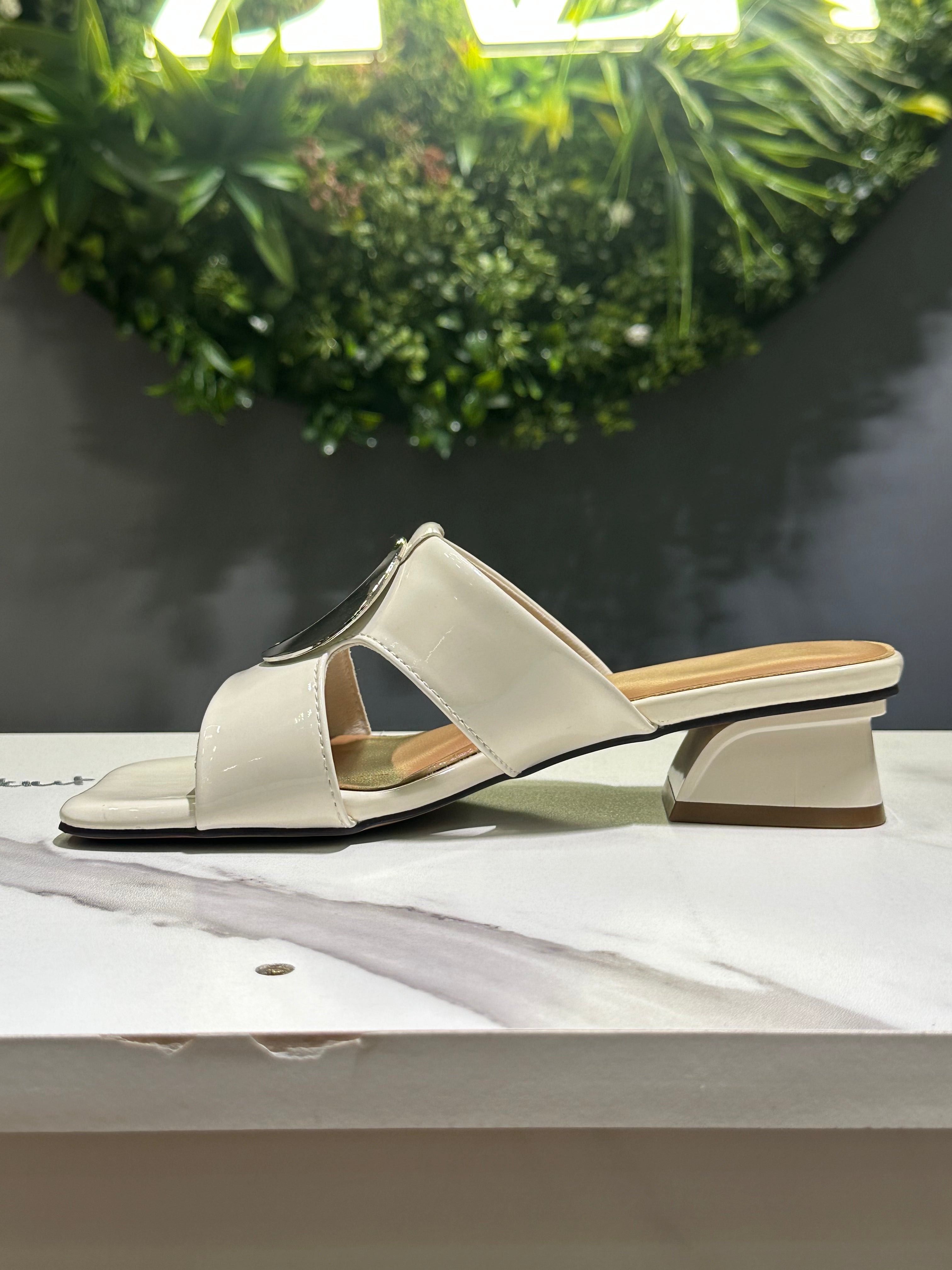 ZAZA Alessia – Statement Buckle Heel Sandals