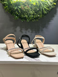 ZAZA Serena – Braided Crystal Strap Heel Sandals