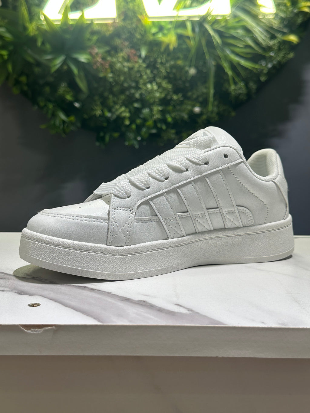ZAZA Irina – Classic White Platform Sneakers