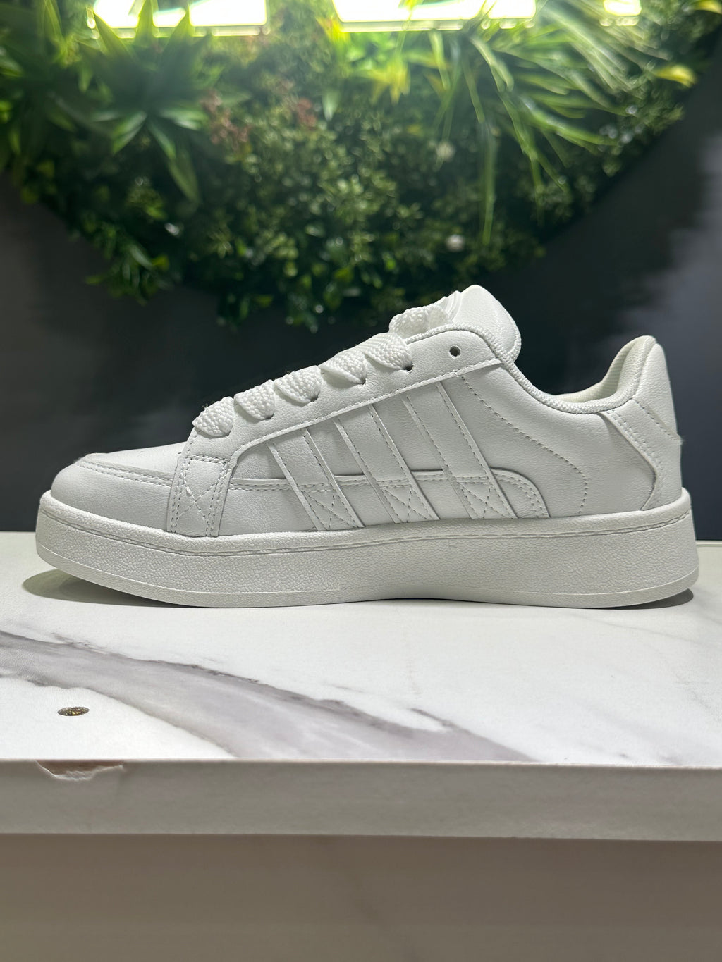 ZAZA Irina – Classic White Platform Sneakers