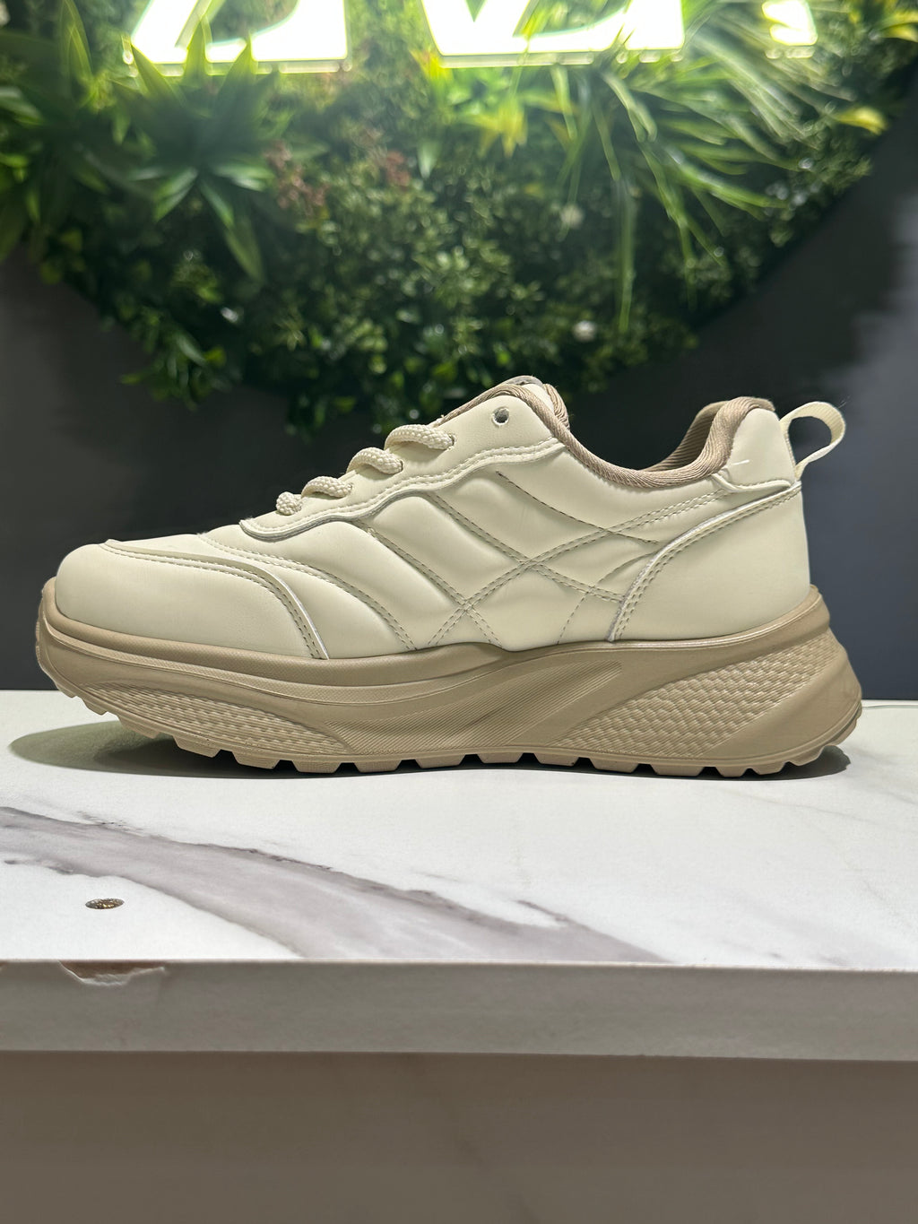 ZAZA Daisy – Neutral Platform Sneakers