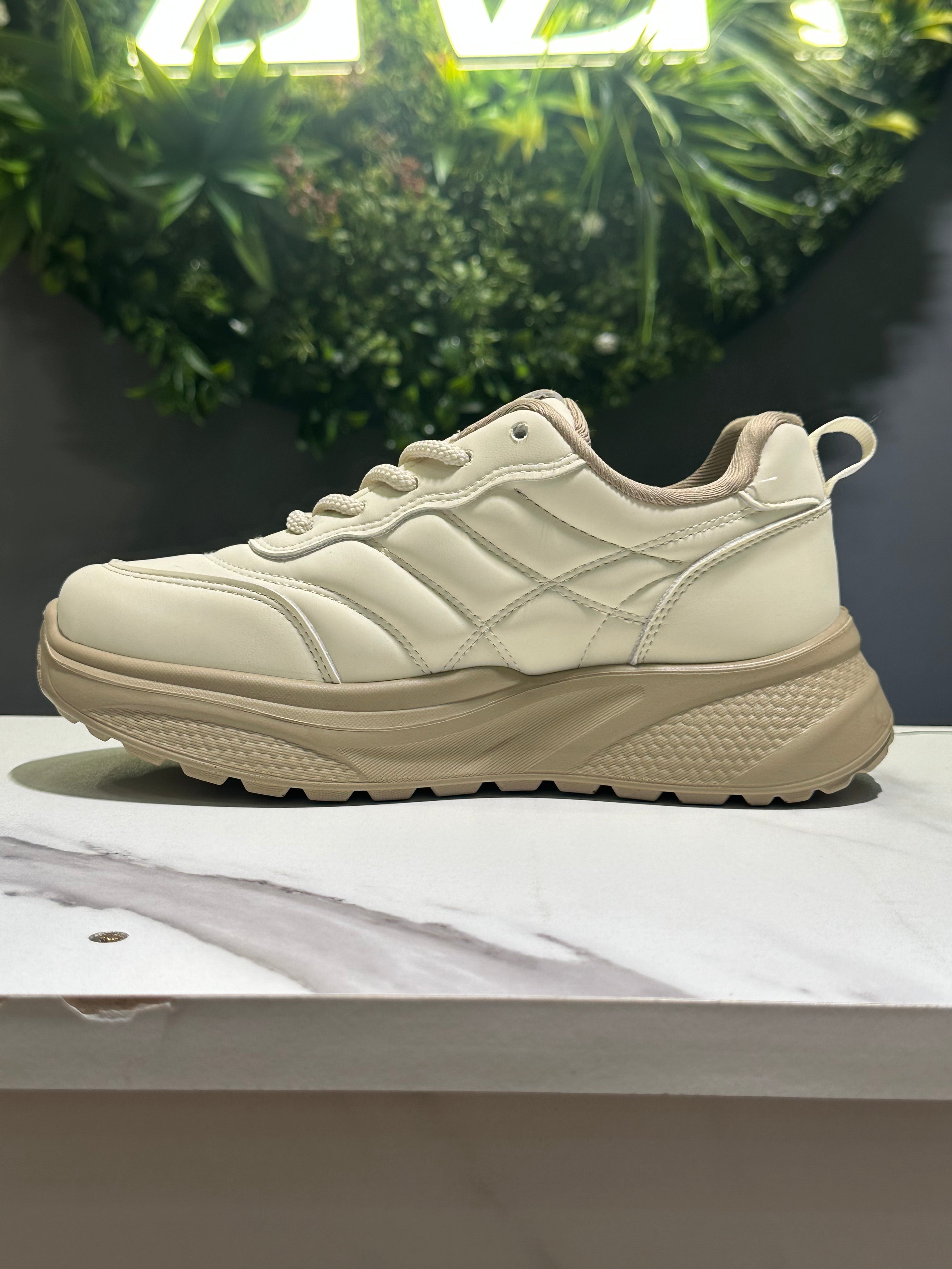 ZAZA Daisy – Neutral Platform Sneakers