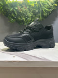 ZAZA Kate – Black Chunky Mesh Sneakers