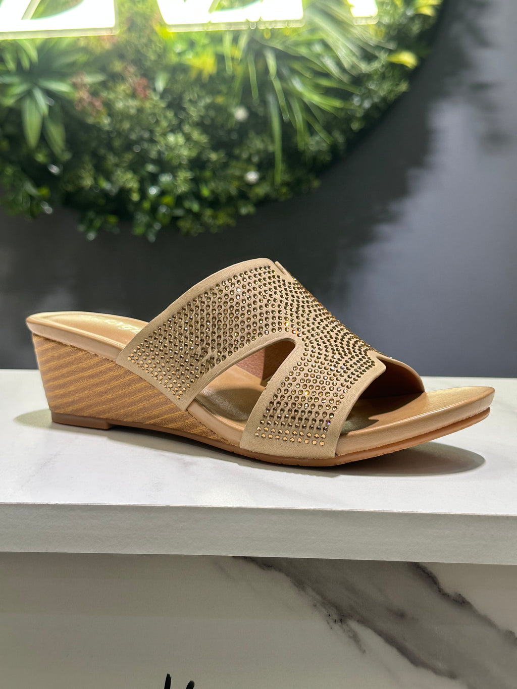 ZAZA Marilyn Embellished Wedge Sandal