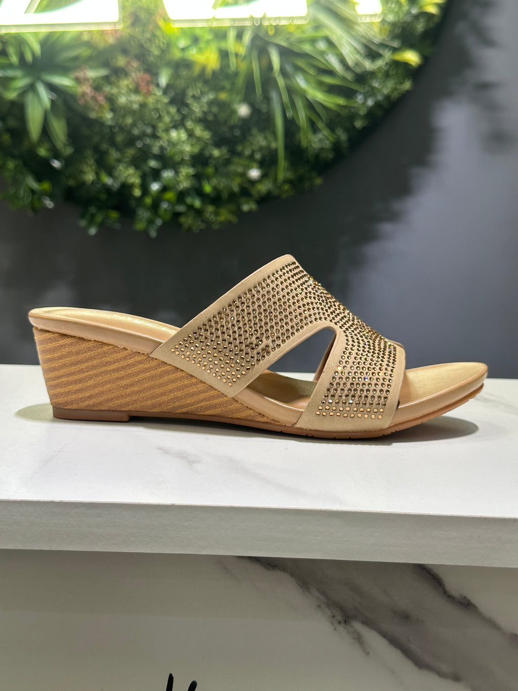 ZAZA Marilyn Embellished Wedge Sandal