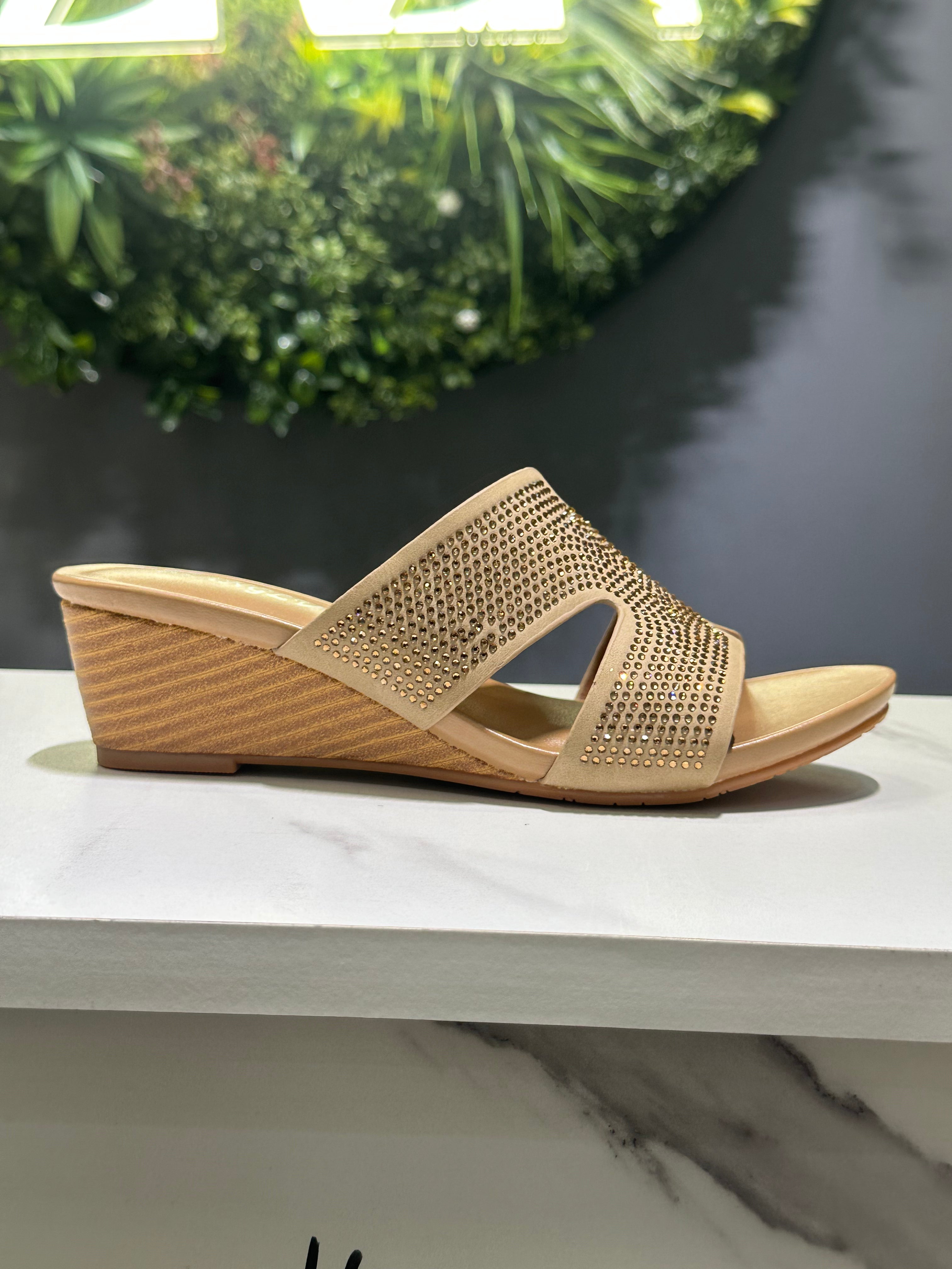 ZAZA Marilyn Embellished Wedge Sandal