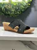 ZAZA Marilyn Embellished Wedge Sandal