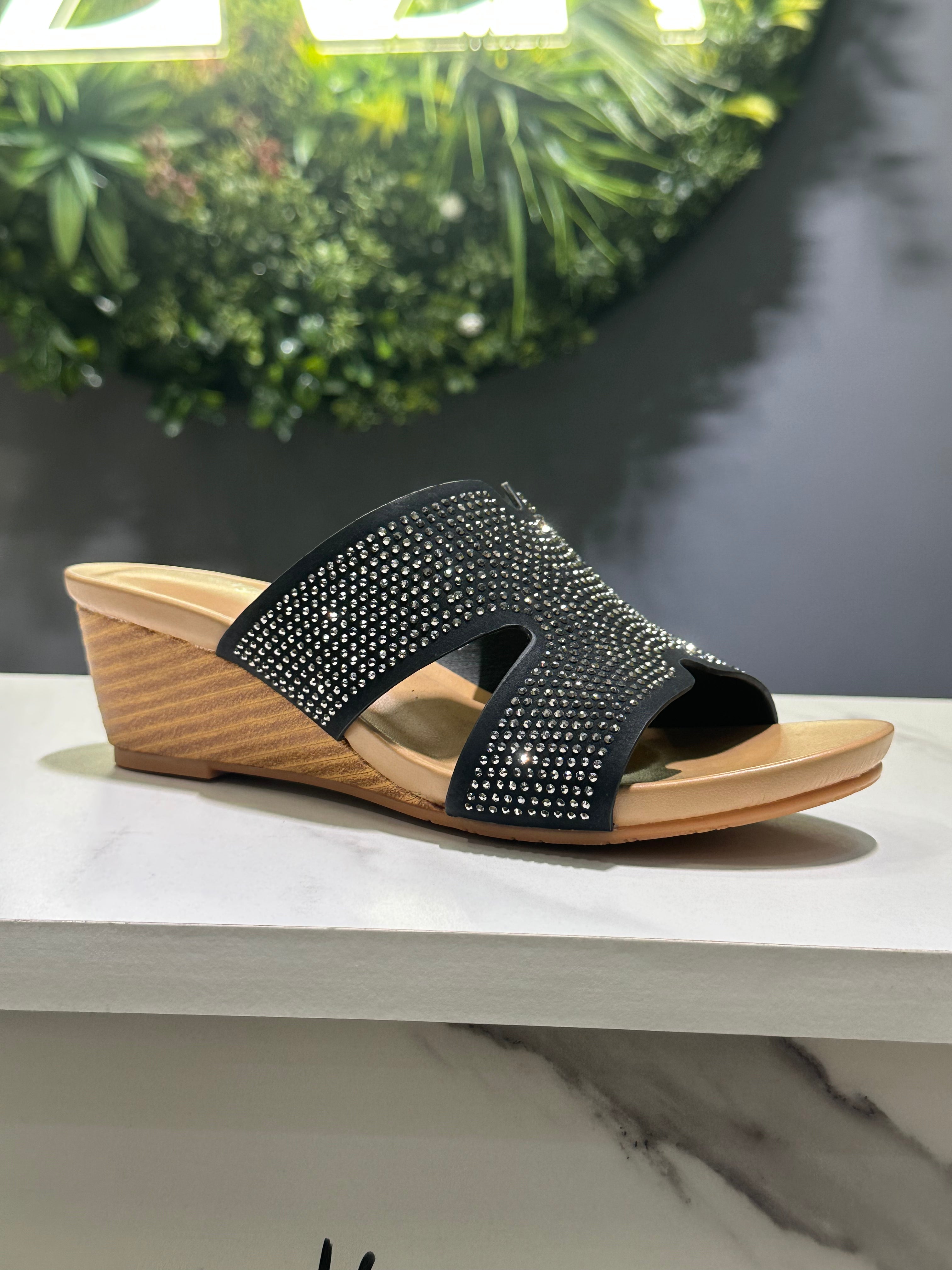 ZAZA Marilyn Embellished Wedge Sandal