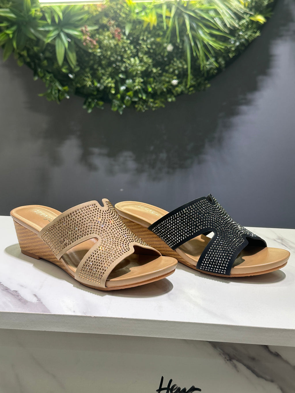 ZAZA Marilyn Embellished Wedge Sandal