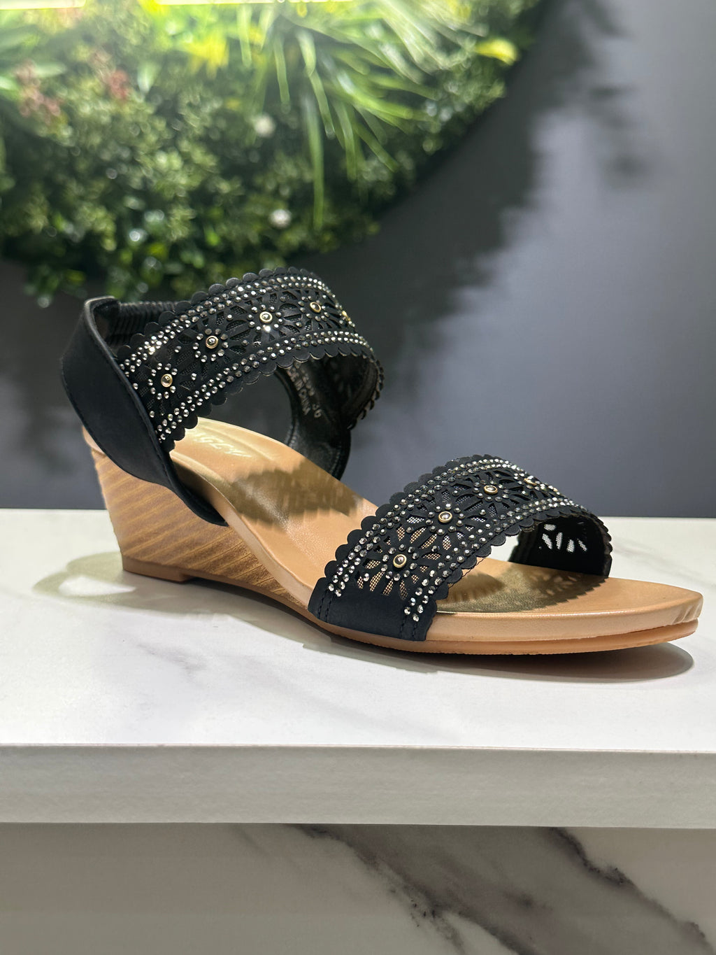 ZAZA Rebecca Embellished Wedge Sandal