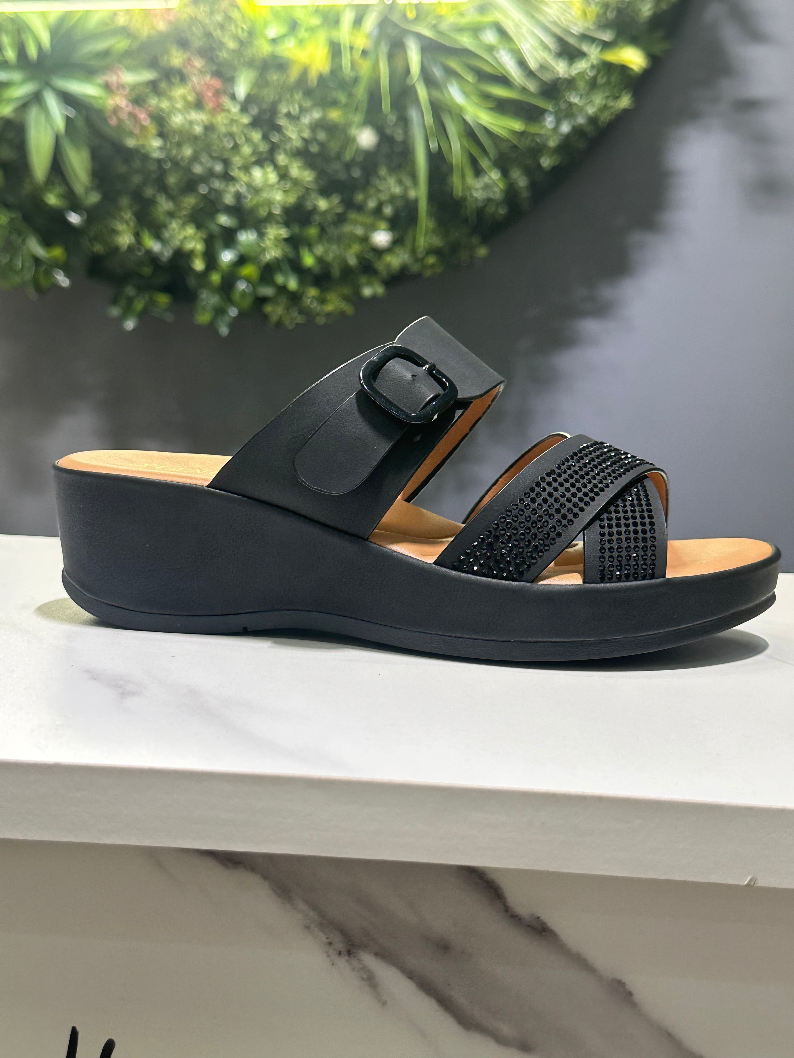 ZAZA Ophelia Embellished Wedge Sandal