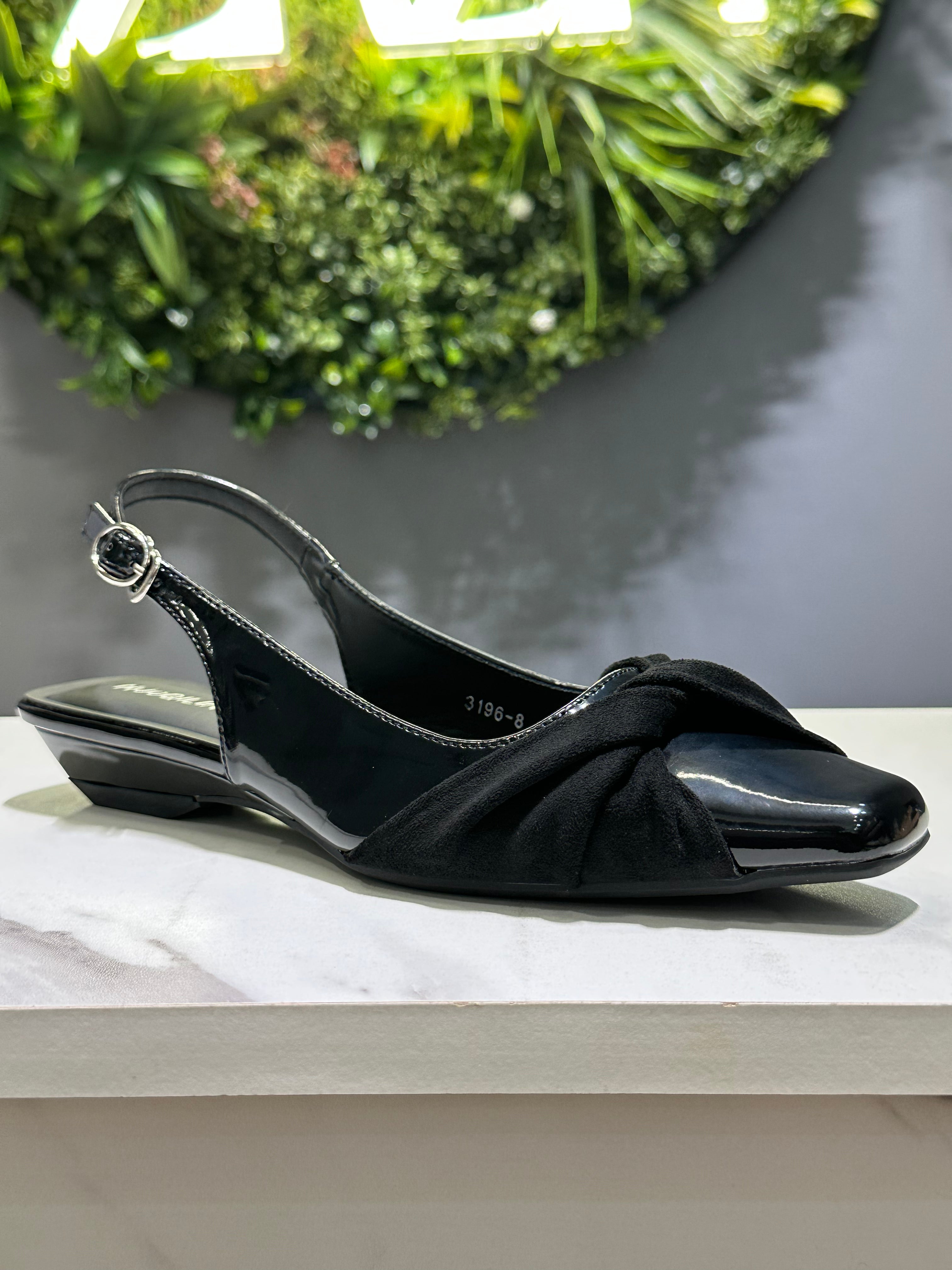 ZAZA Alora Knot Detail Slingback Flats
