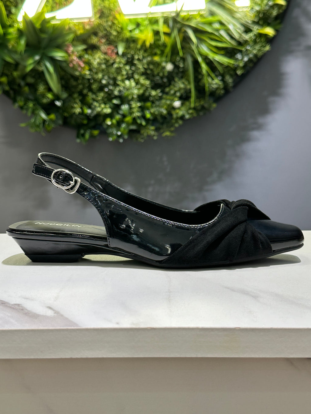 ZAZA Alora Knot Detail Slingback Flats
